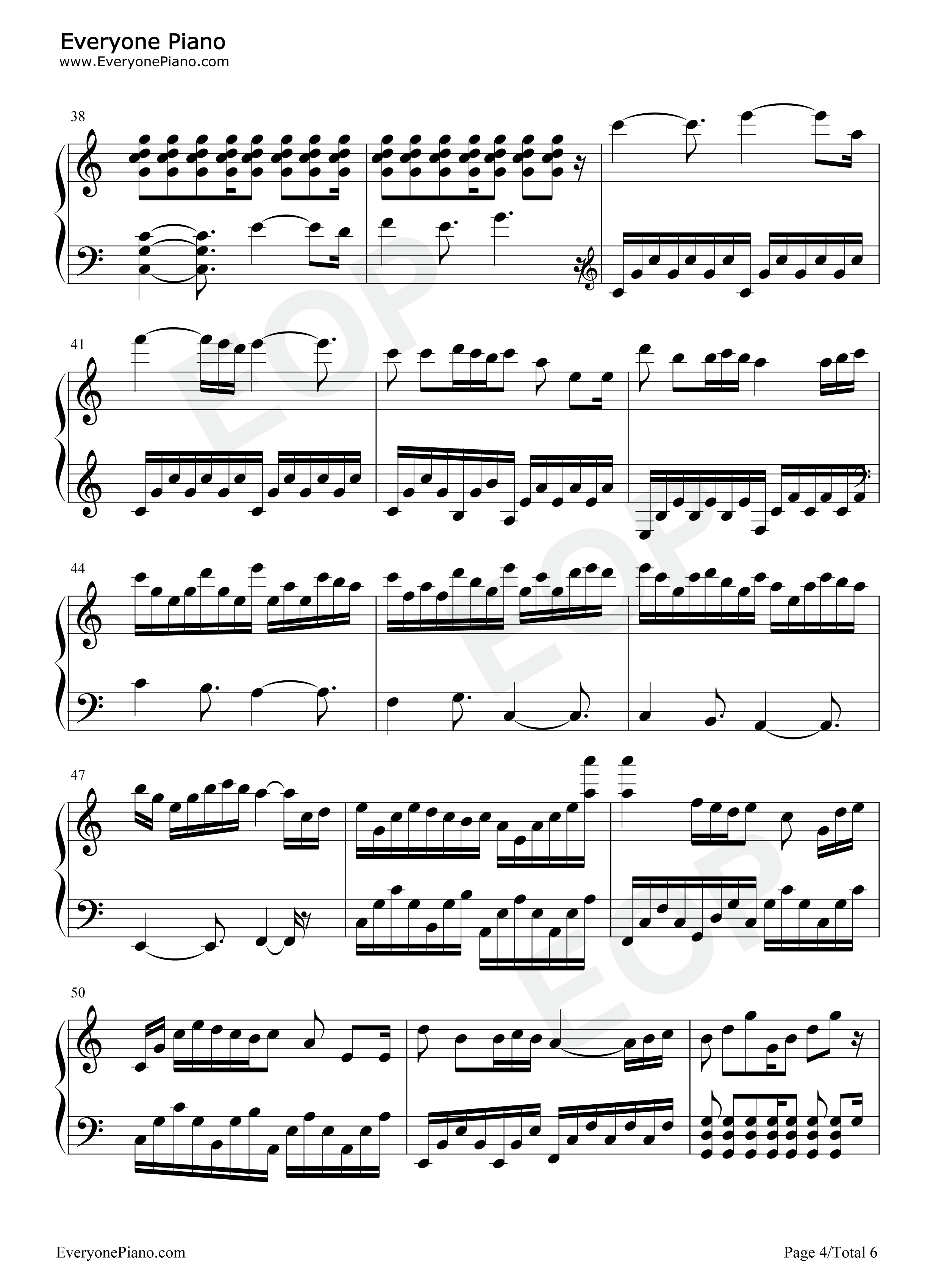 圣托里尼钢琴谱_雅尼_Yanni