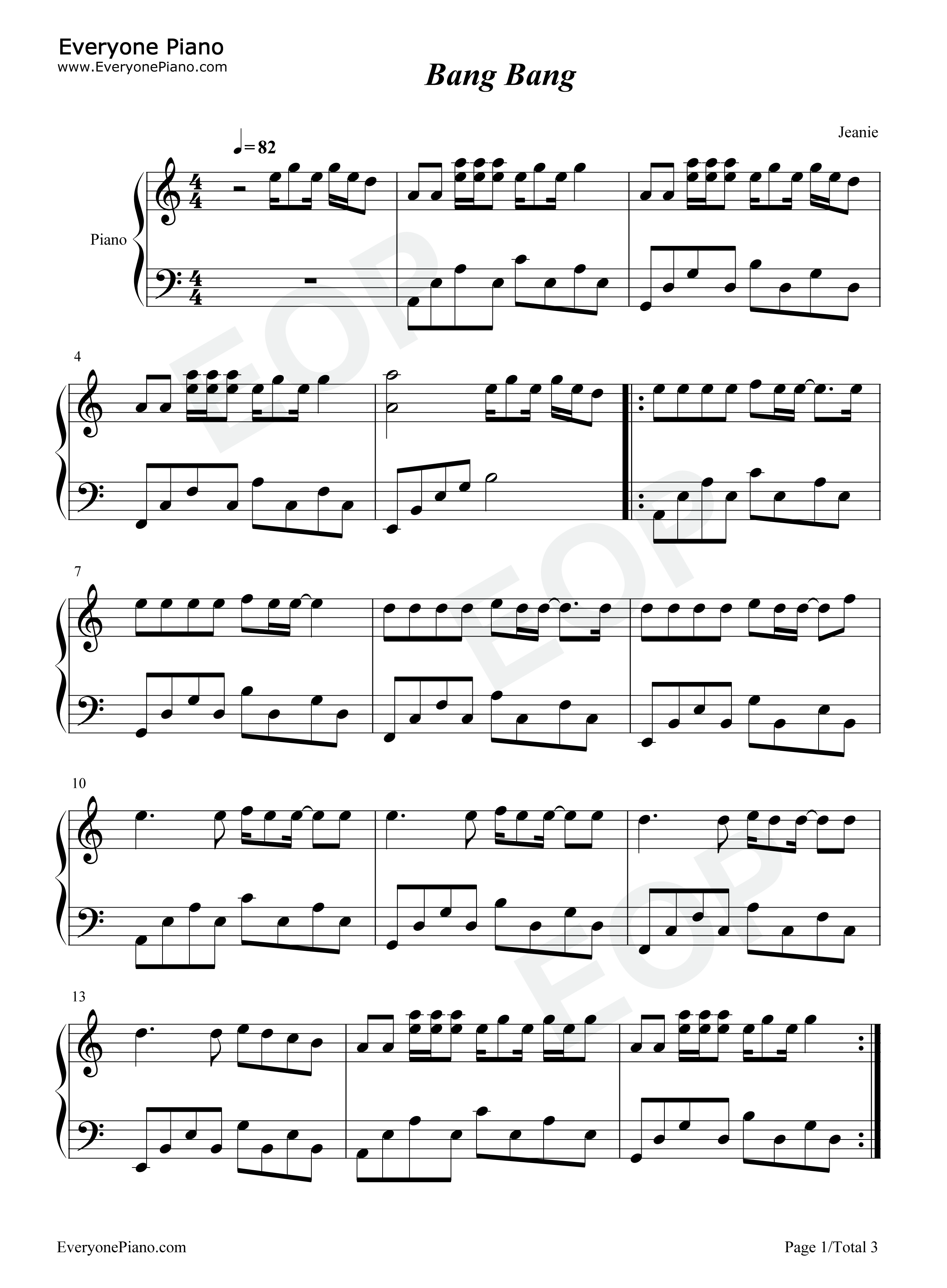 Bang_Bang钢琴谱_邓紫棋