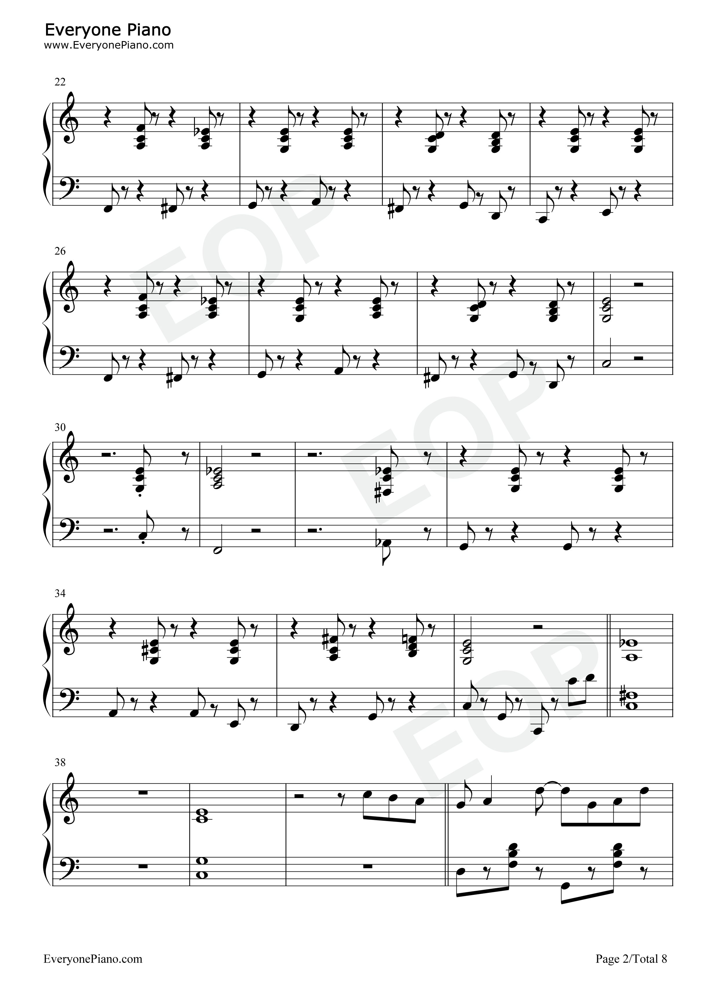 Plastic_Cake_Walk钢琴谱_David_Hellewell_戴维·赫勒韦尔