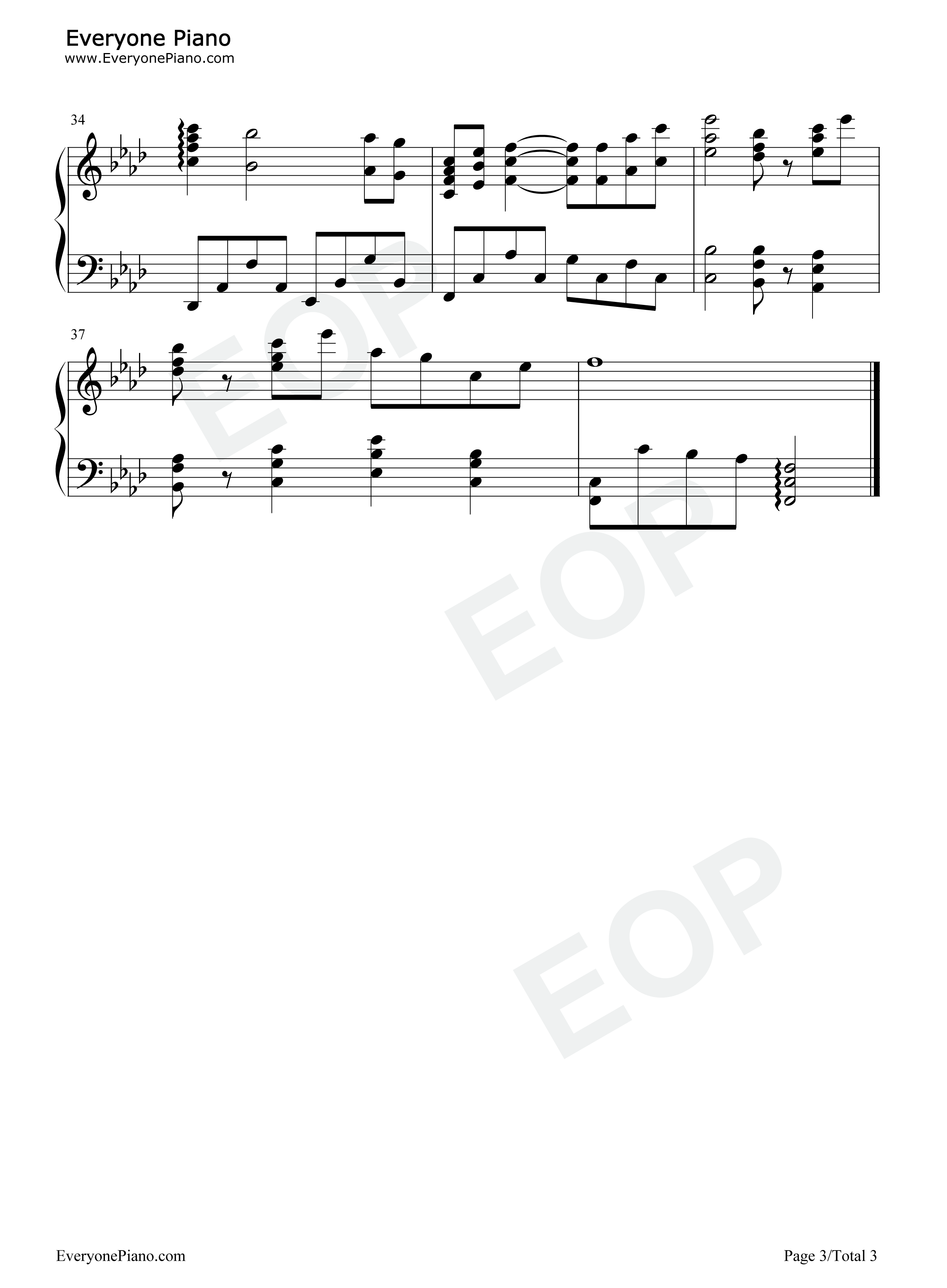 阿西达卡战记钢琴谱_久石让