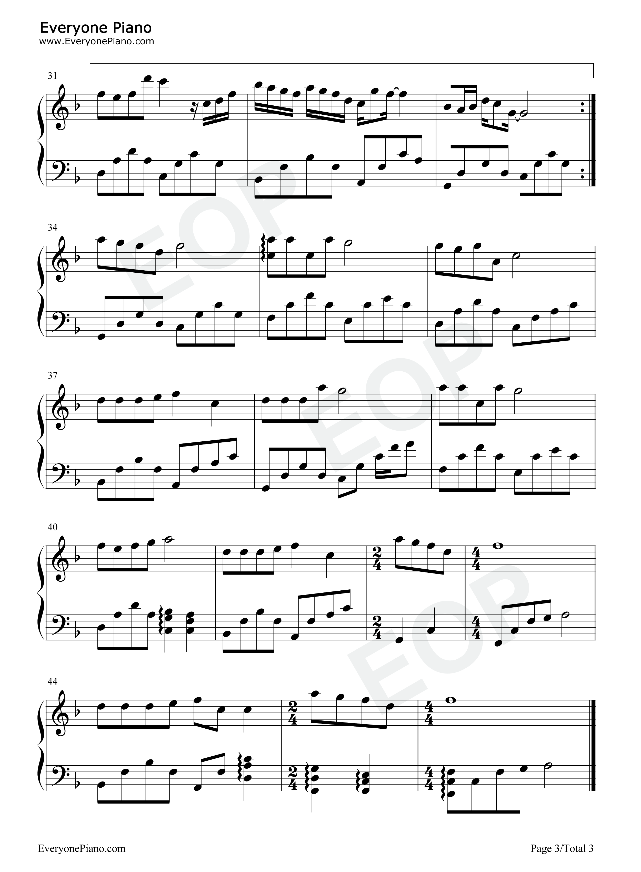 妈妈我爱你钢琴谱_李昕融