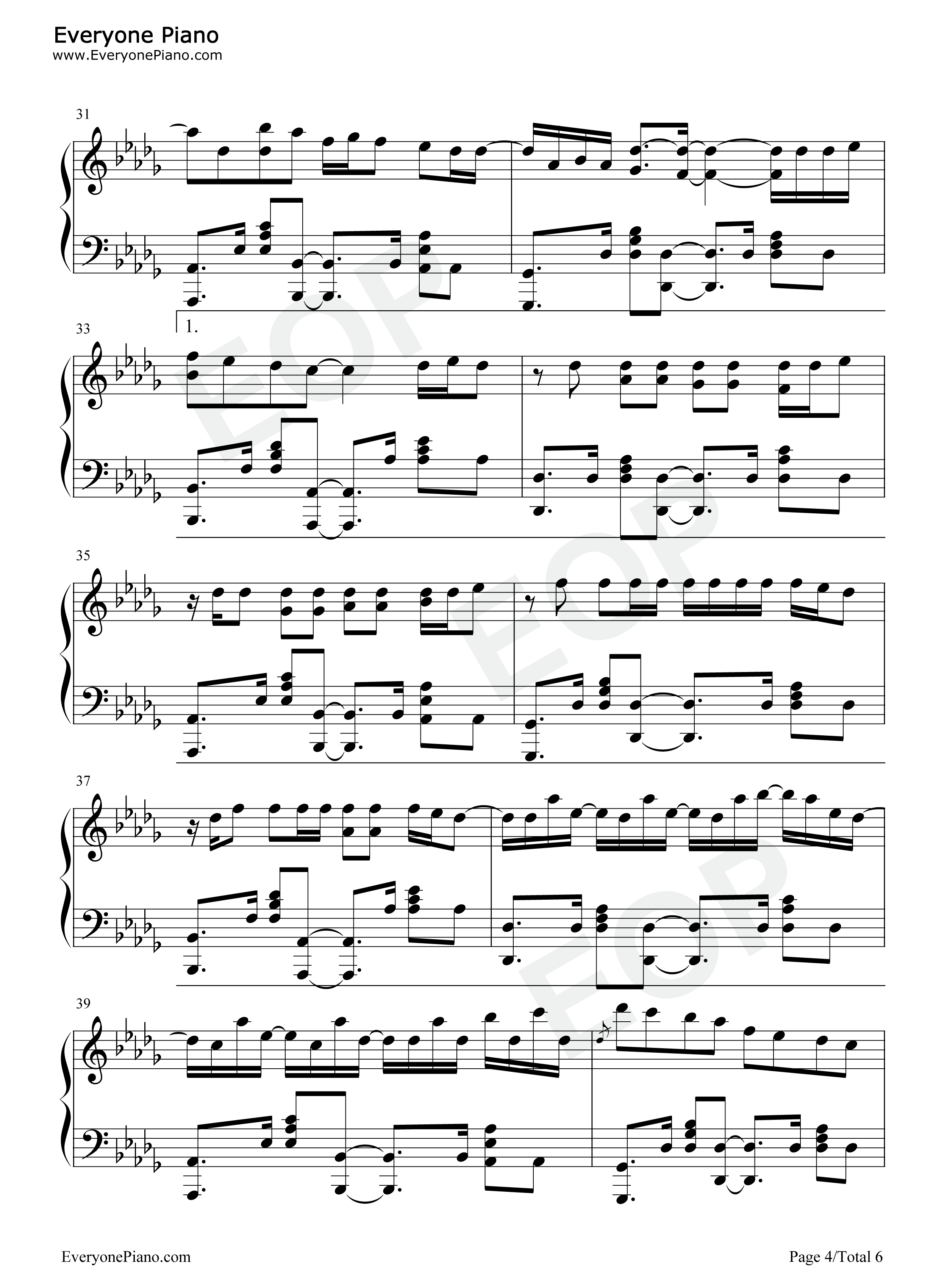 Yet_to_Come_The_Most_Beautiful_Moment钢琴谱_防弹少年团_BTS