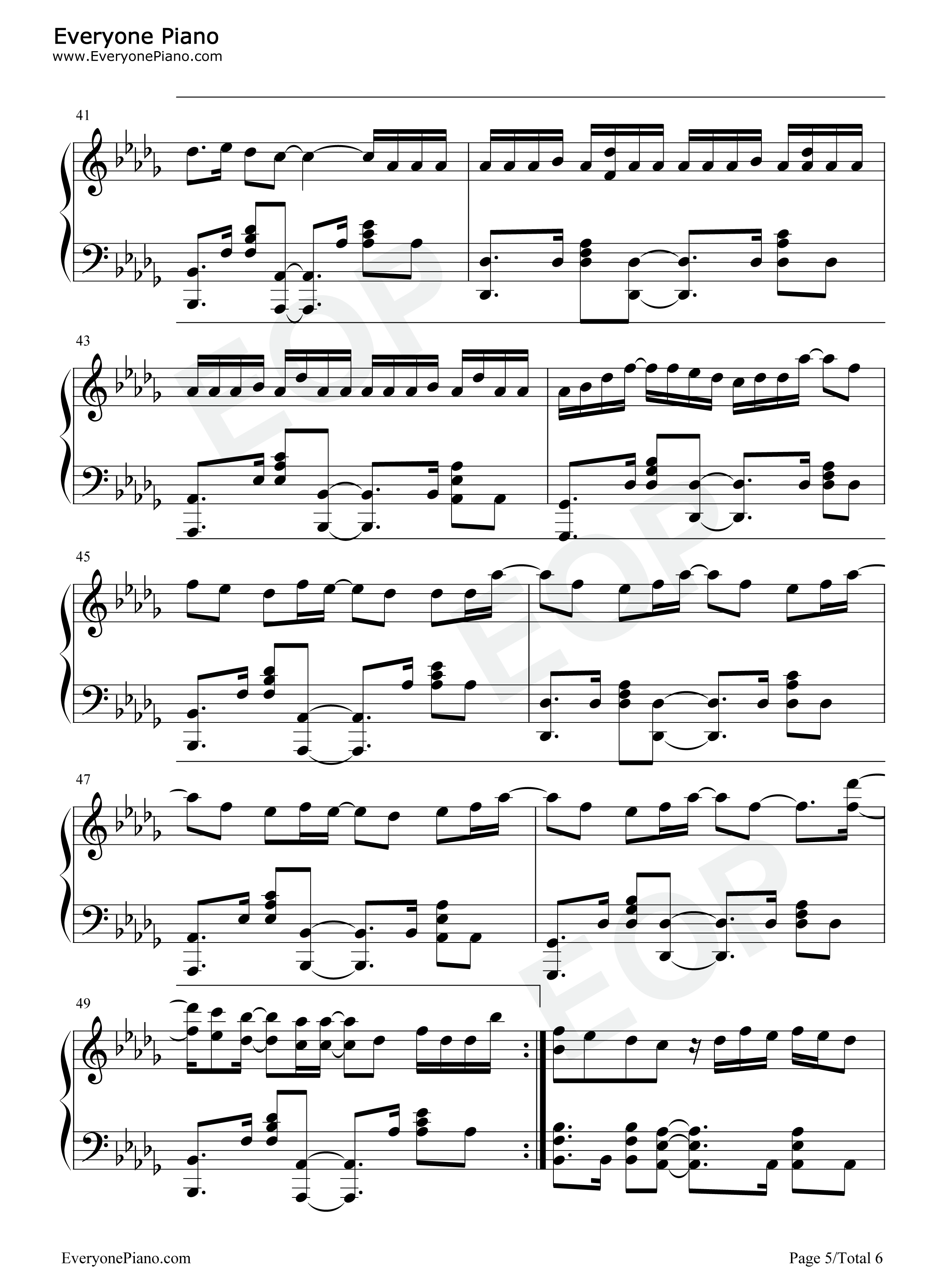 Yet_to_Come_The_Most_Beautiful_Moment钢琴谱_防弹少年团_BTS