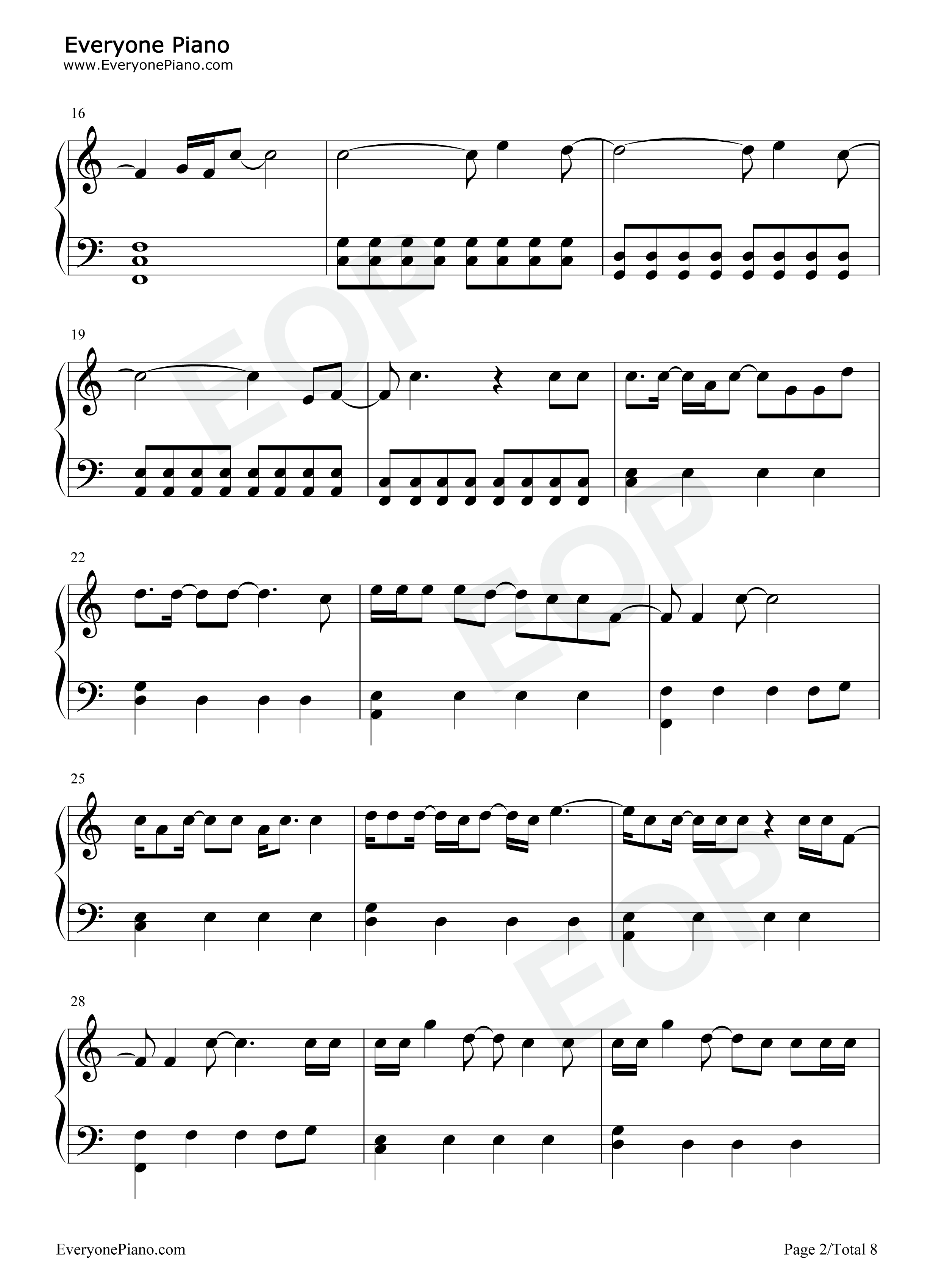 All_Too_Well钢琴谱_Taylor_Swift