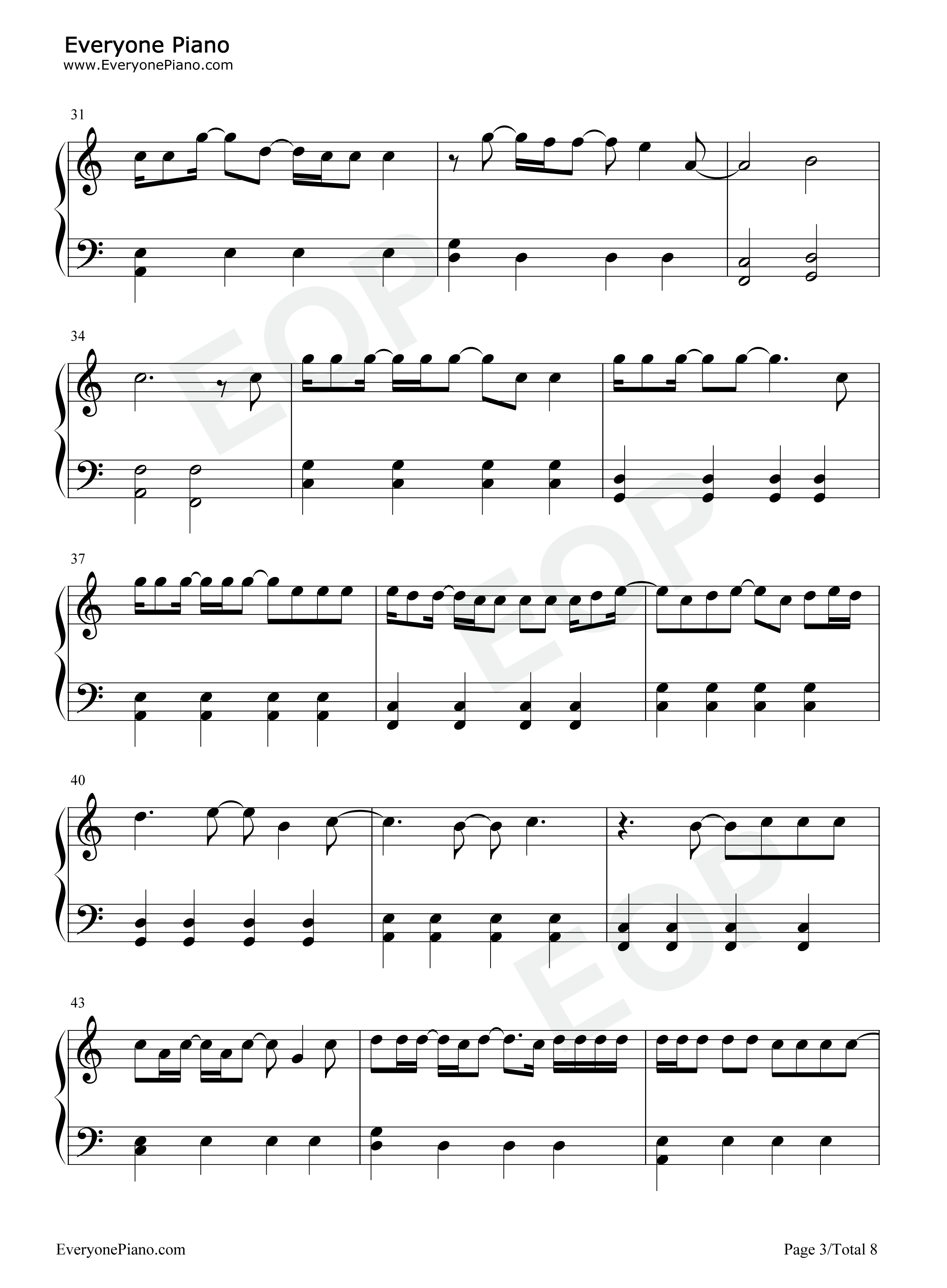 All_Too_Well钢琴谱_Taylor_Swift