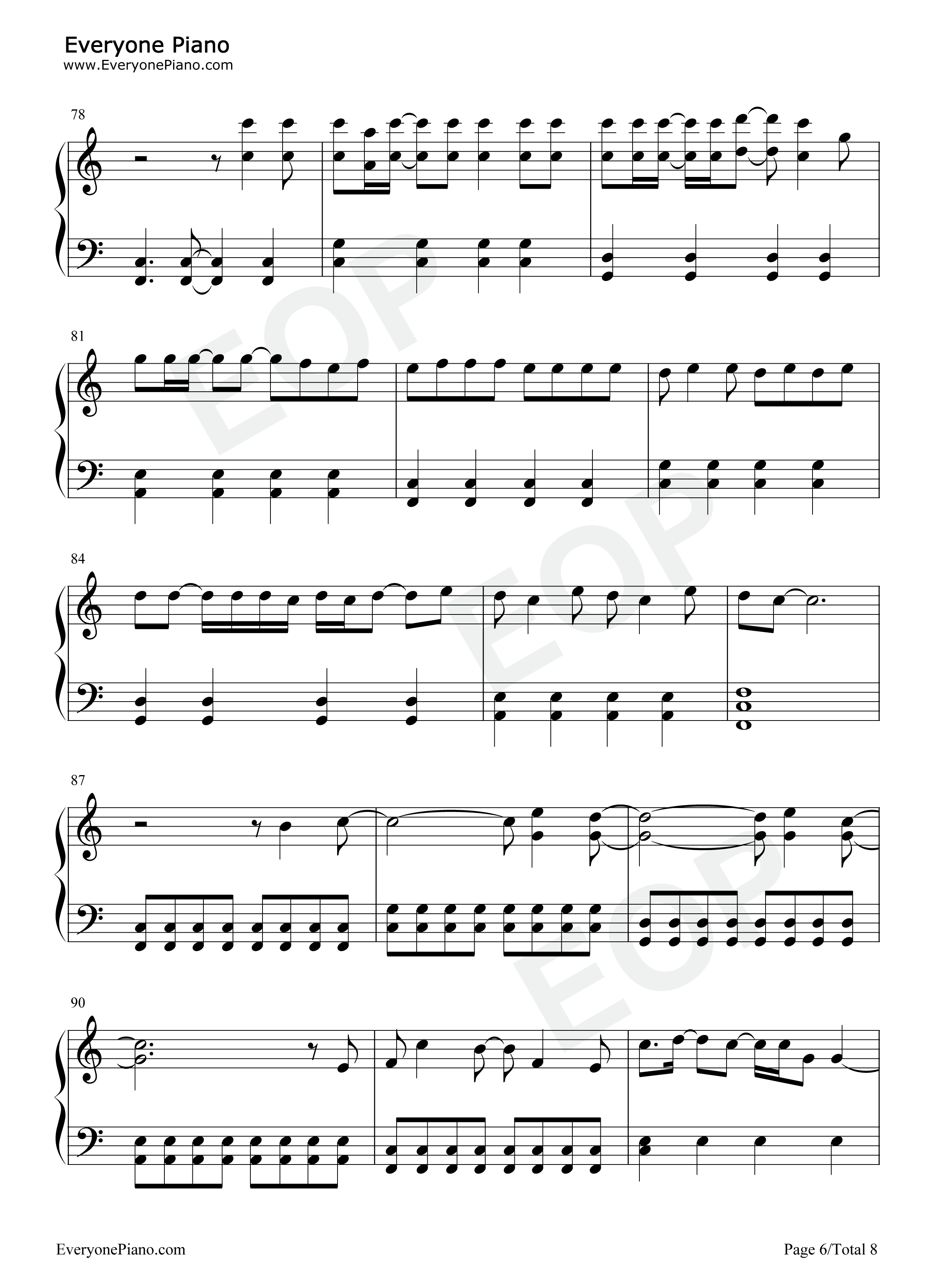 All_Too_Well钢琴谱_Taylor_Swift