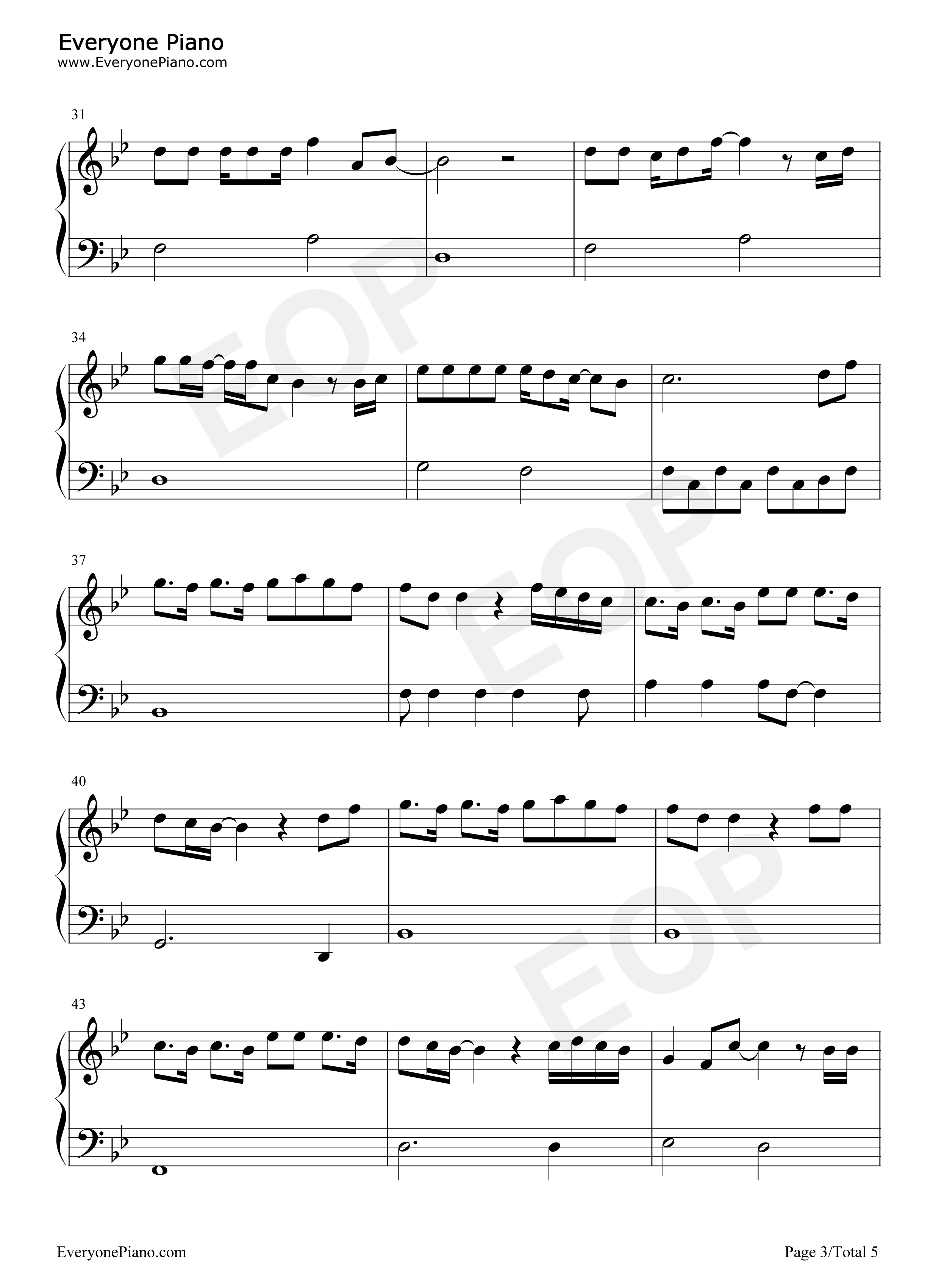 In_the_Stars钢琴谱_Benson_Boone