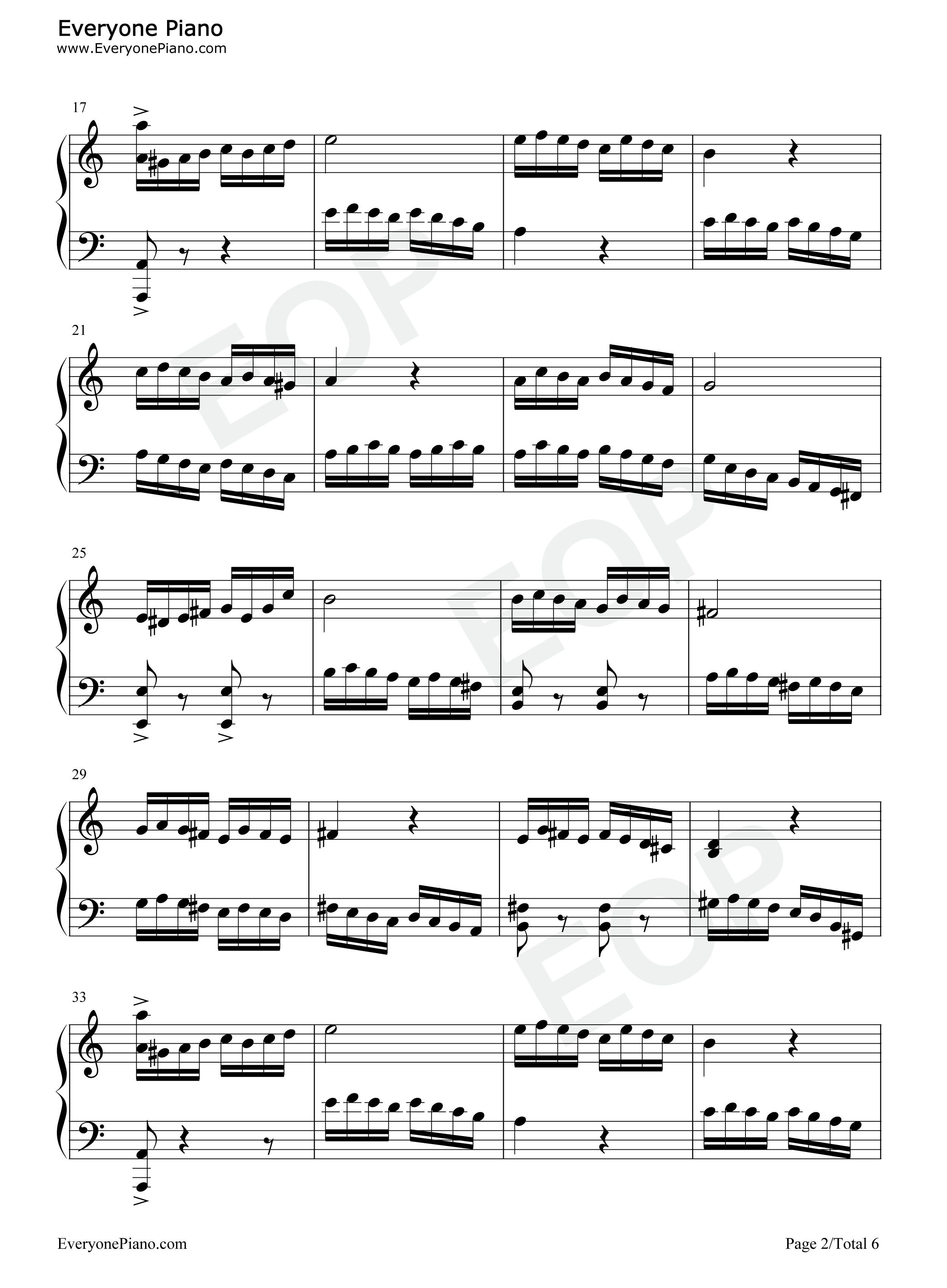 そして钢琴谱_中西亮辅