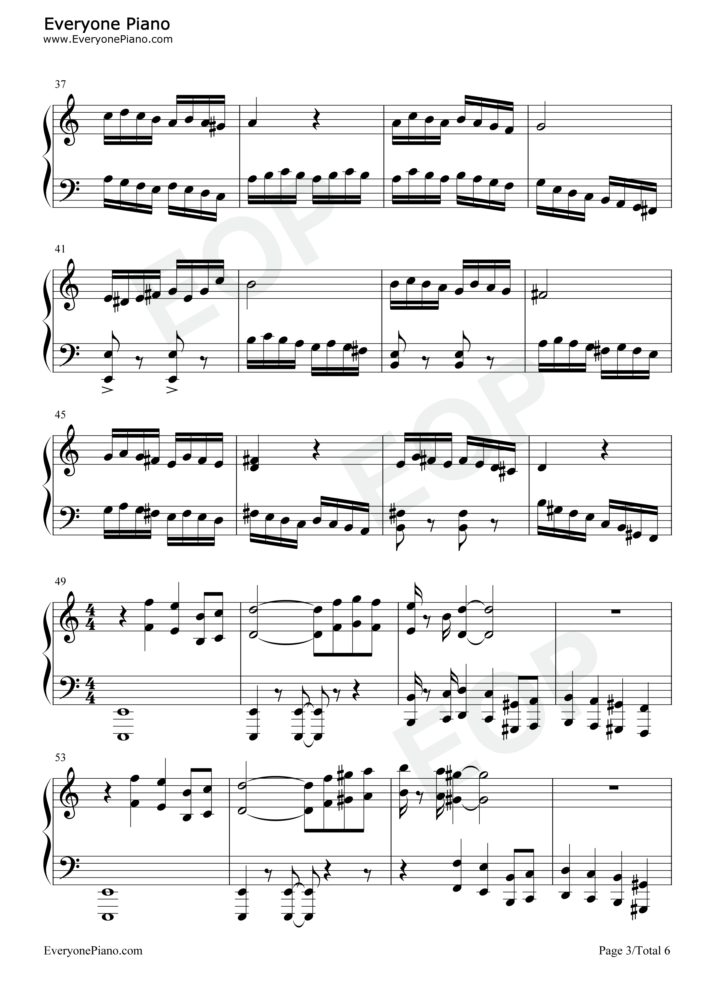 そして钢琴谱_中西亮辅