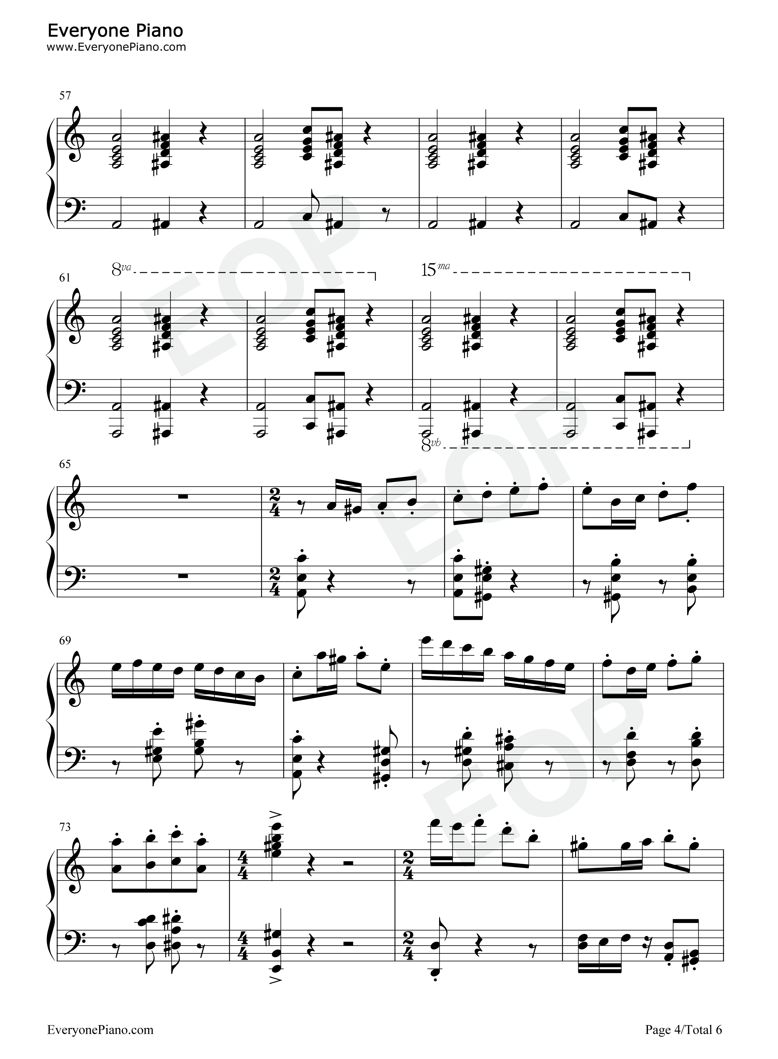 そして钢琴谱_中西亮辅