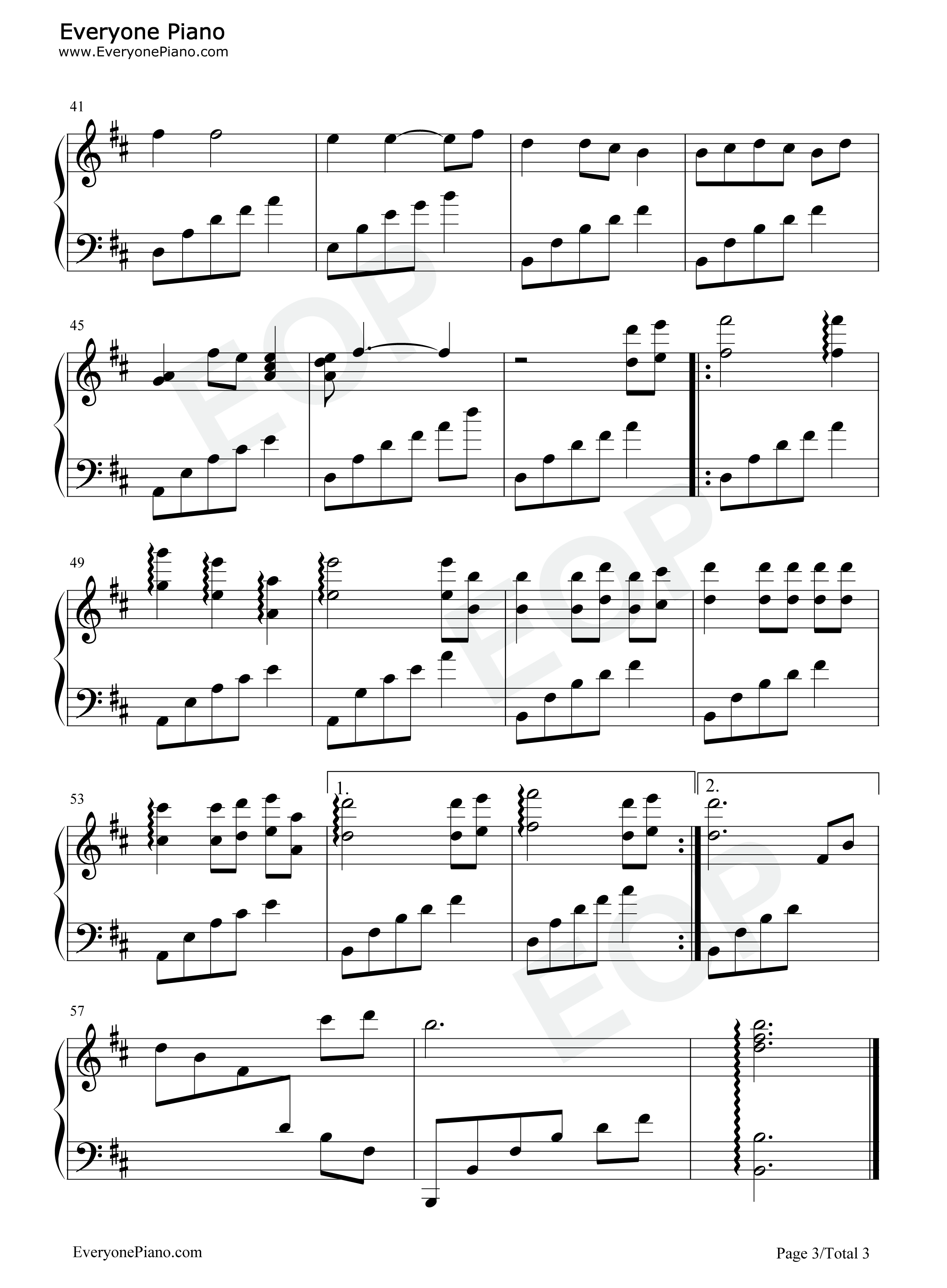 心愿钢琴谱_王泽_杨颖_乔媛_唐景莲