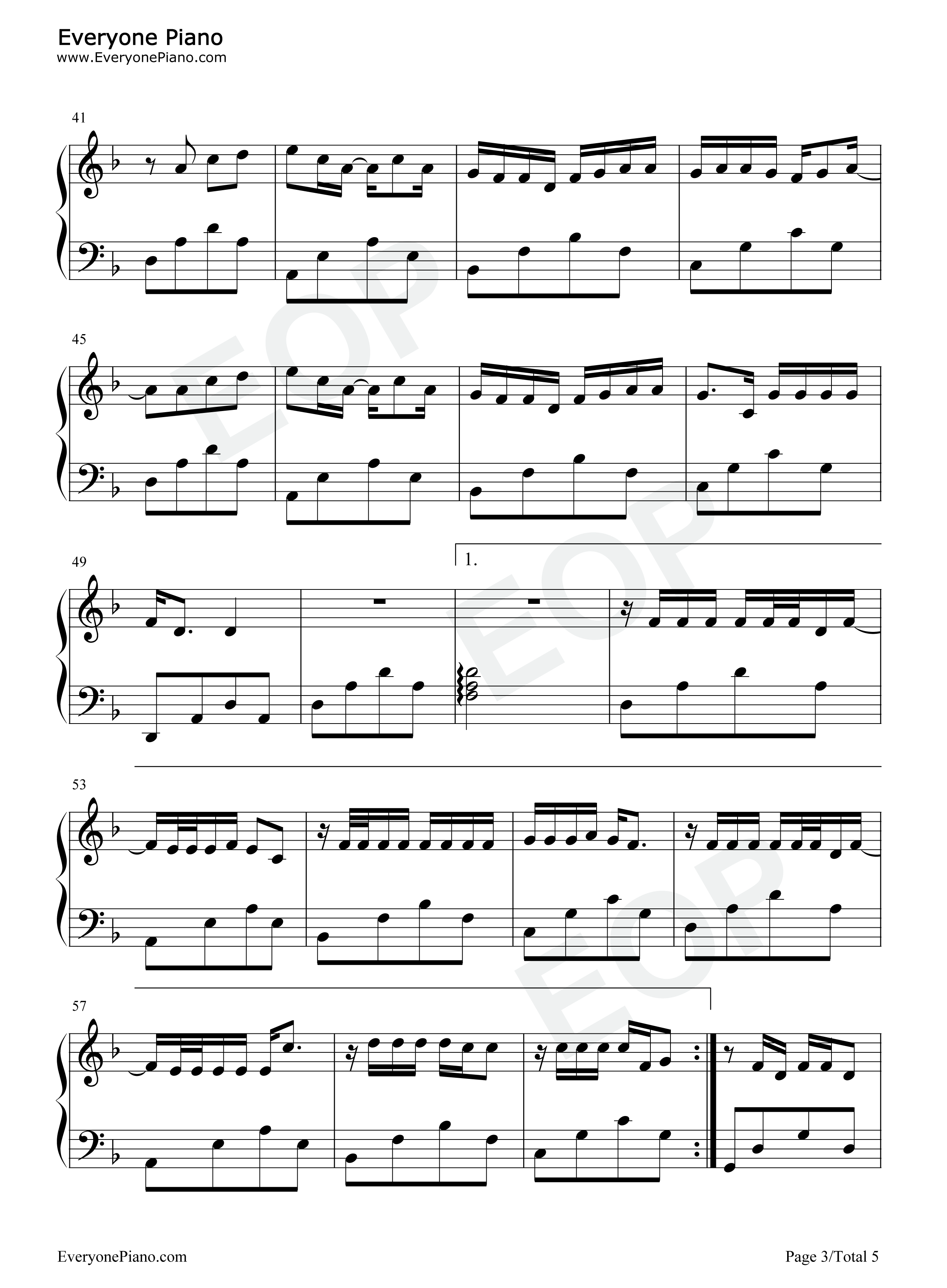 多余的解释钢琴谱_许嵩