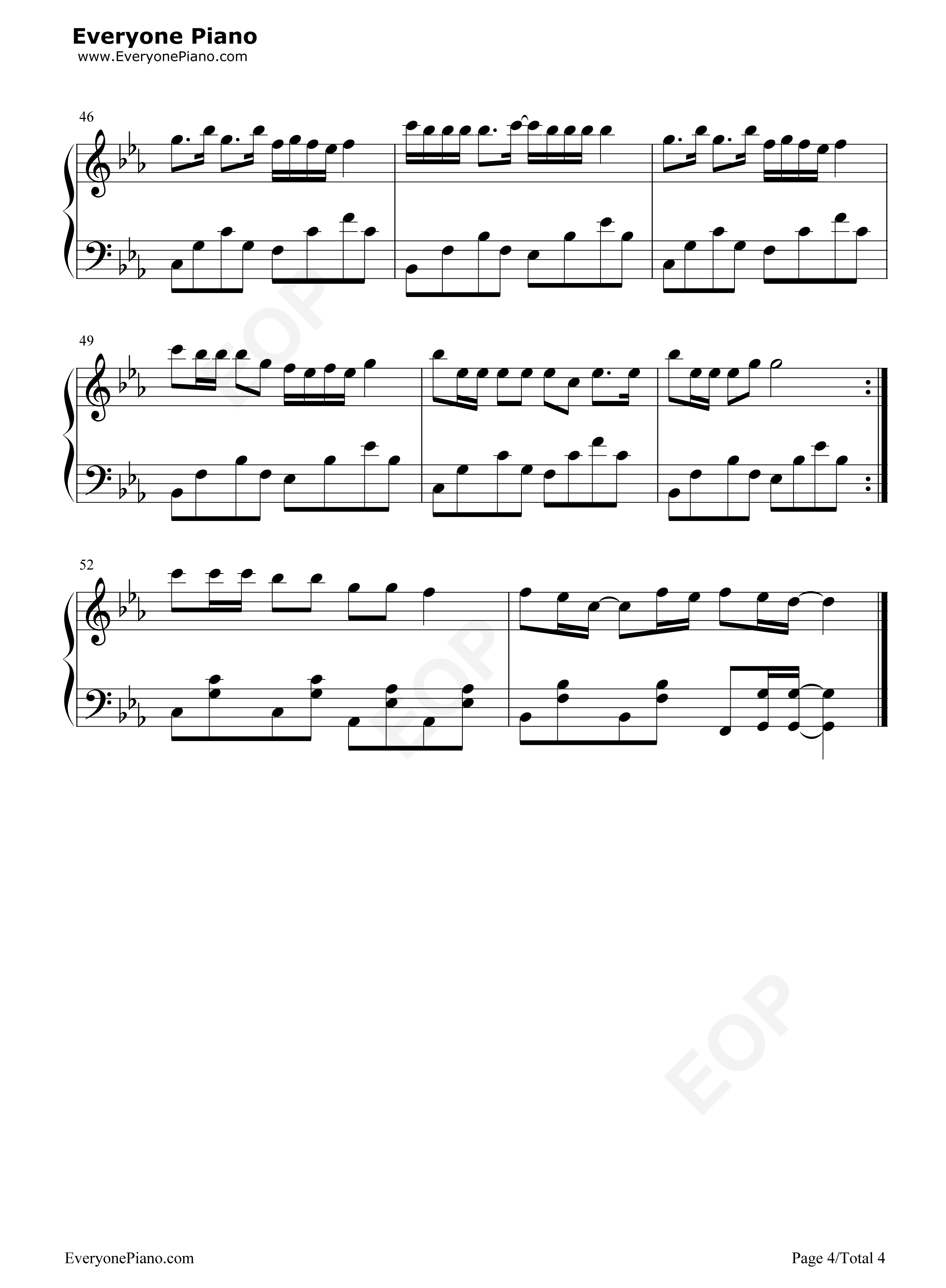 睫毛弯弯钢琴谱_王心凌