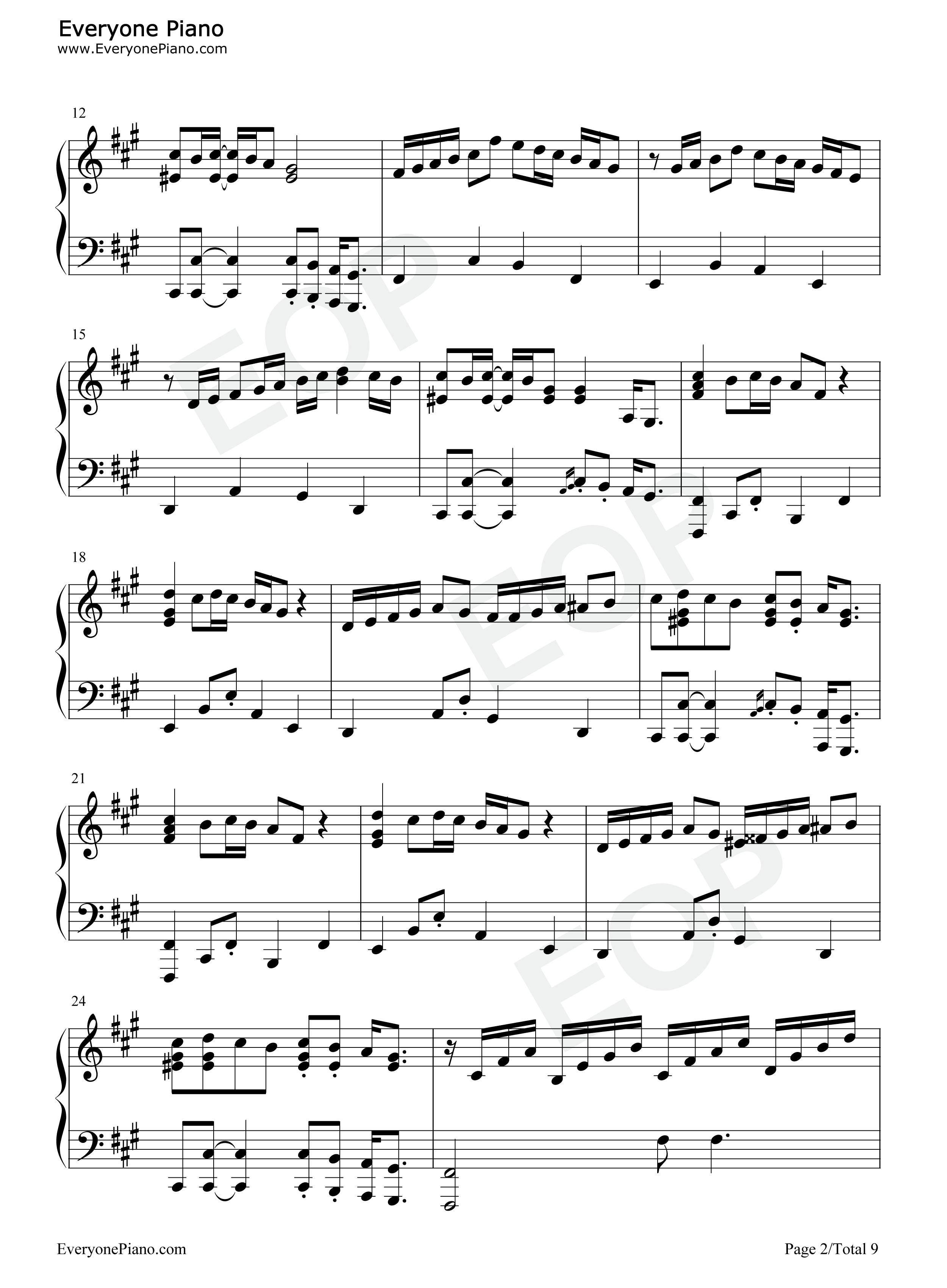 POP_SONG钢琴谱_米津玄师