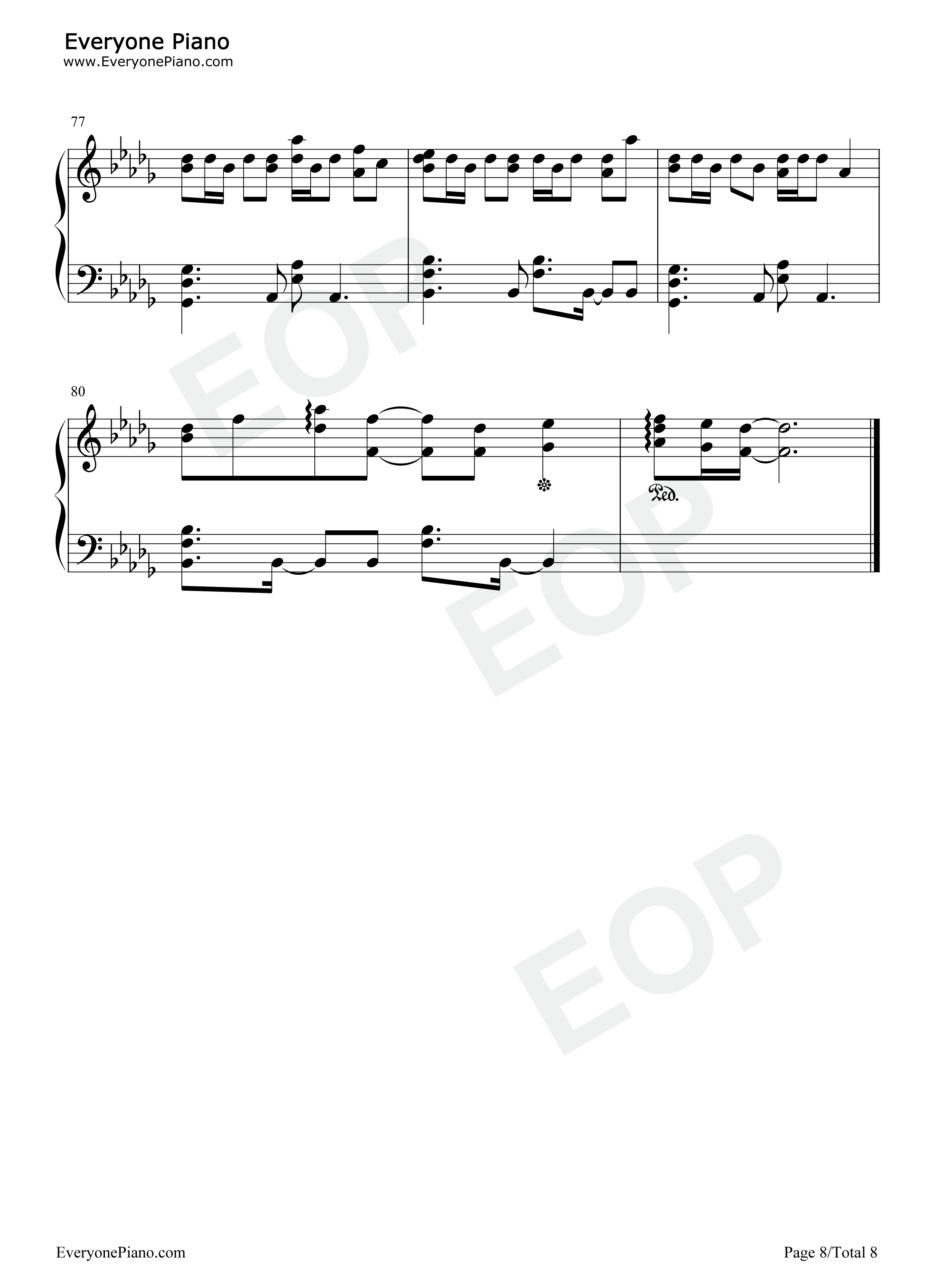 小满钢琴谱_音阙诗听_王梓钰