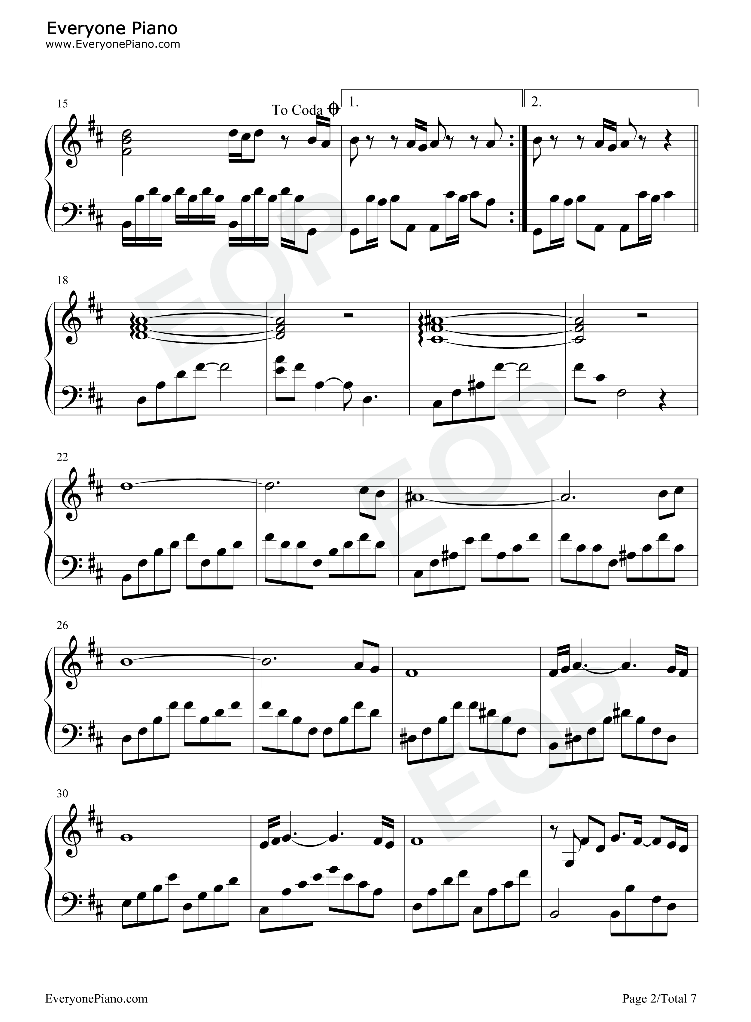 回到金字塔钢琴谱_Paul_Mauriat