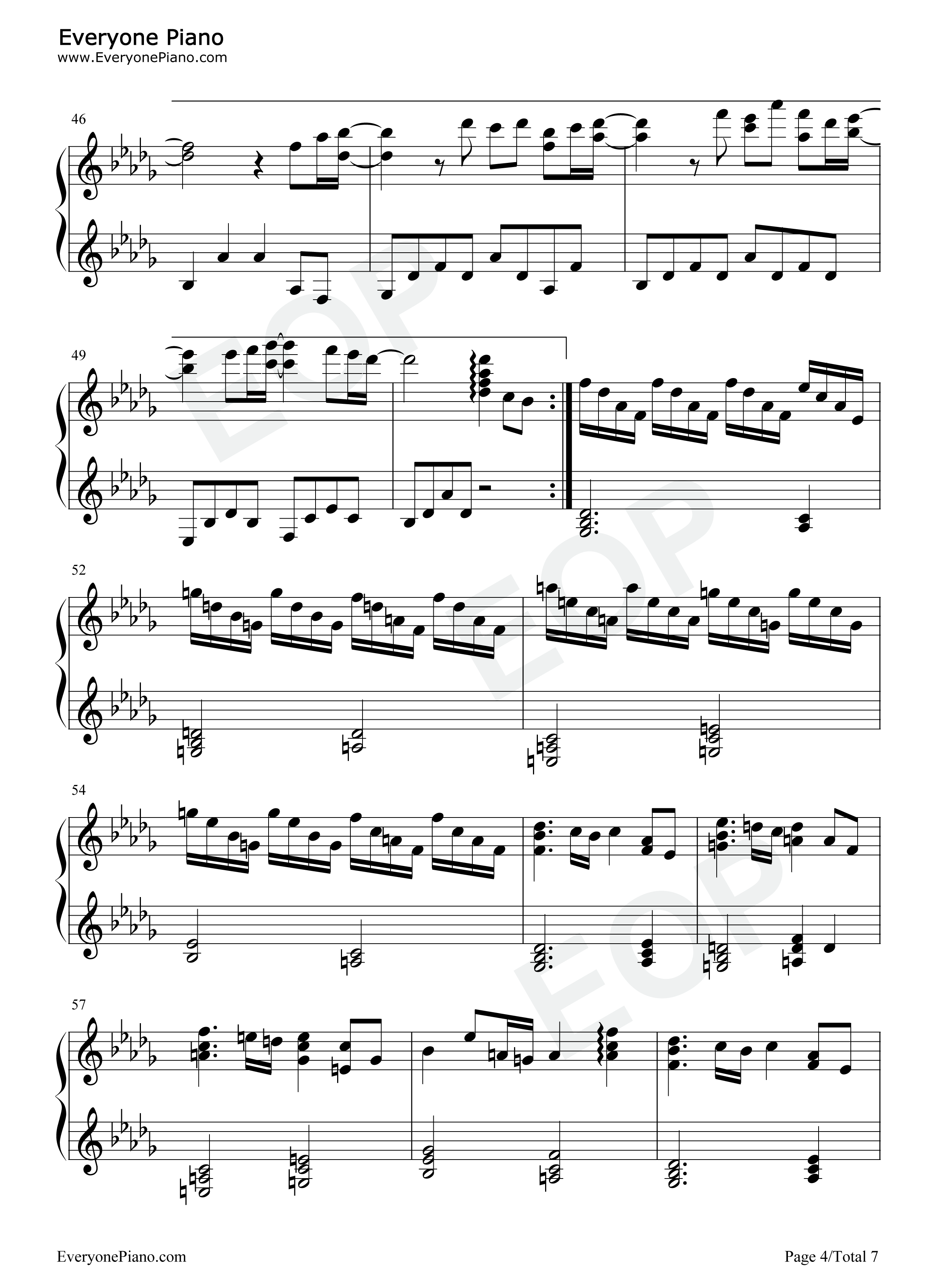 M八七钢琴谱_米津玄师