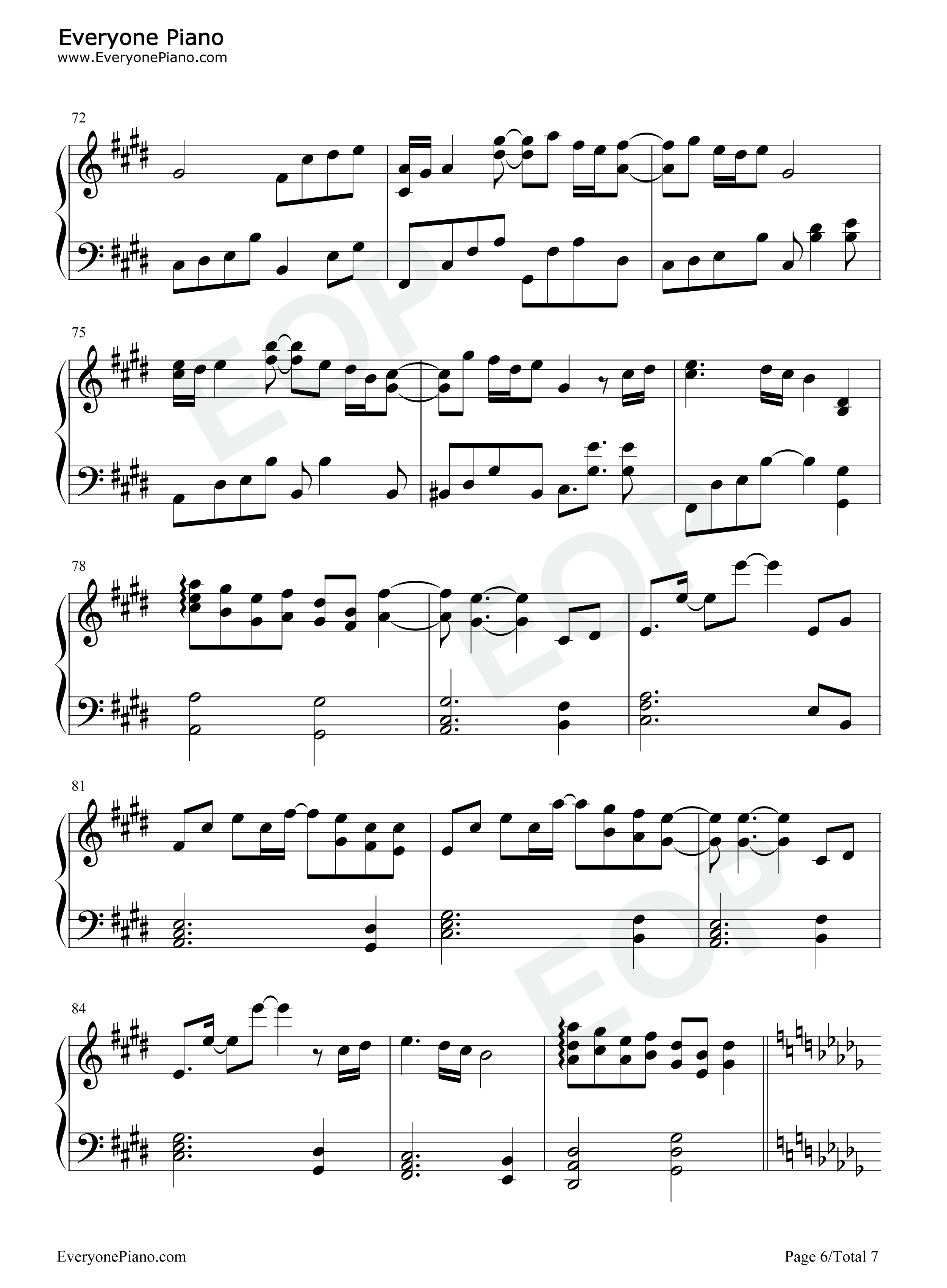 M八七钢琴谱_米津玄师