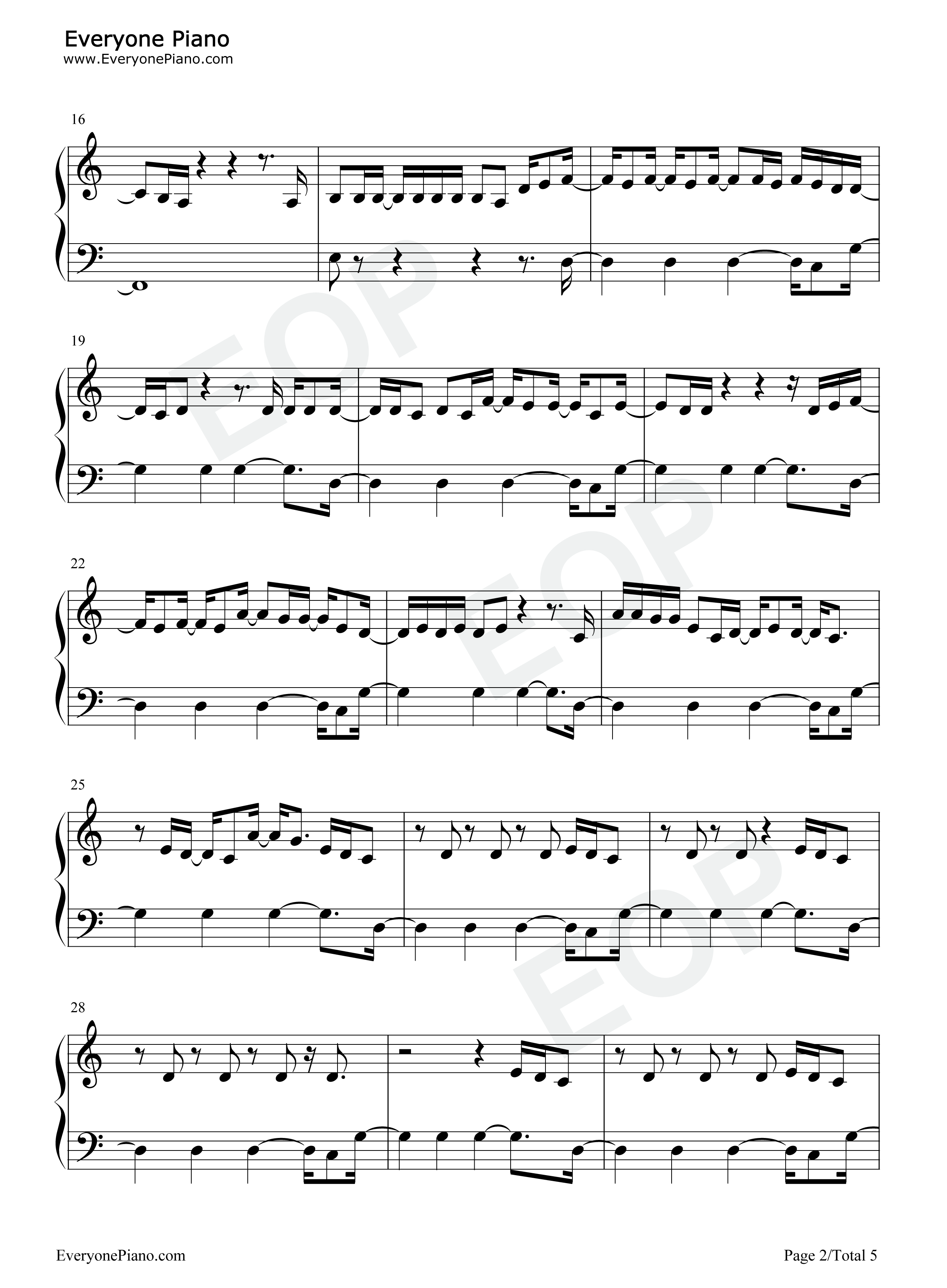 Dancing_Feet钢琴谱_Kygo_DNCE