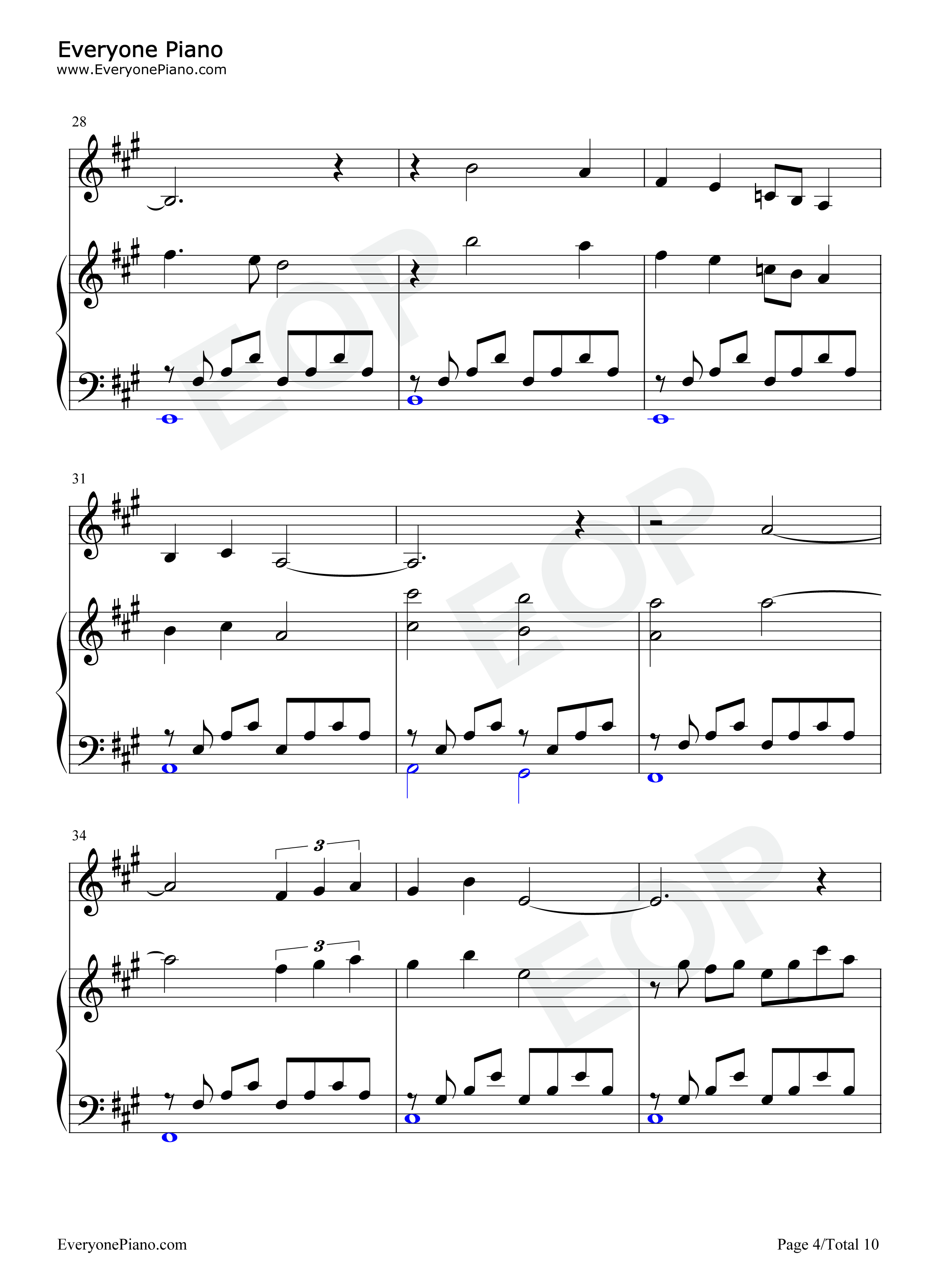 Evergreen钢琴谱_Barbra_Streisand