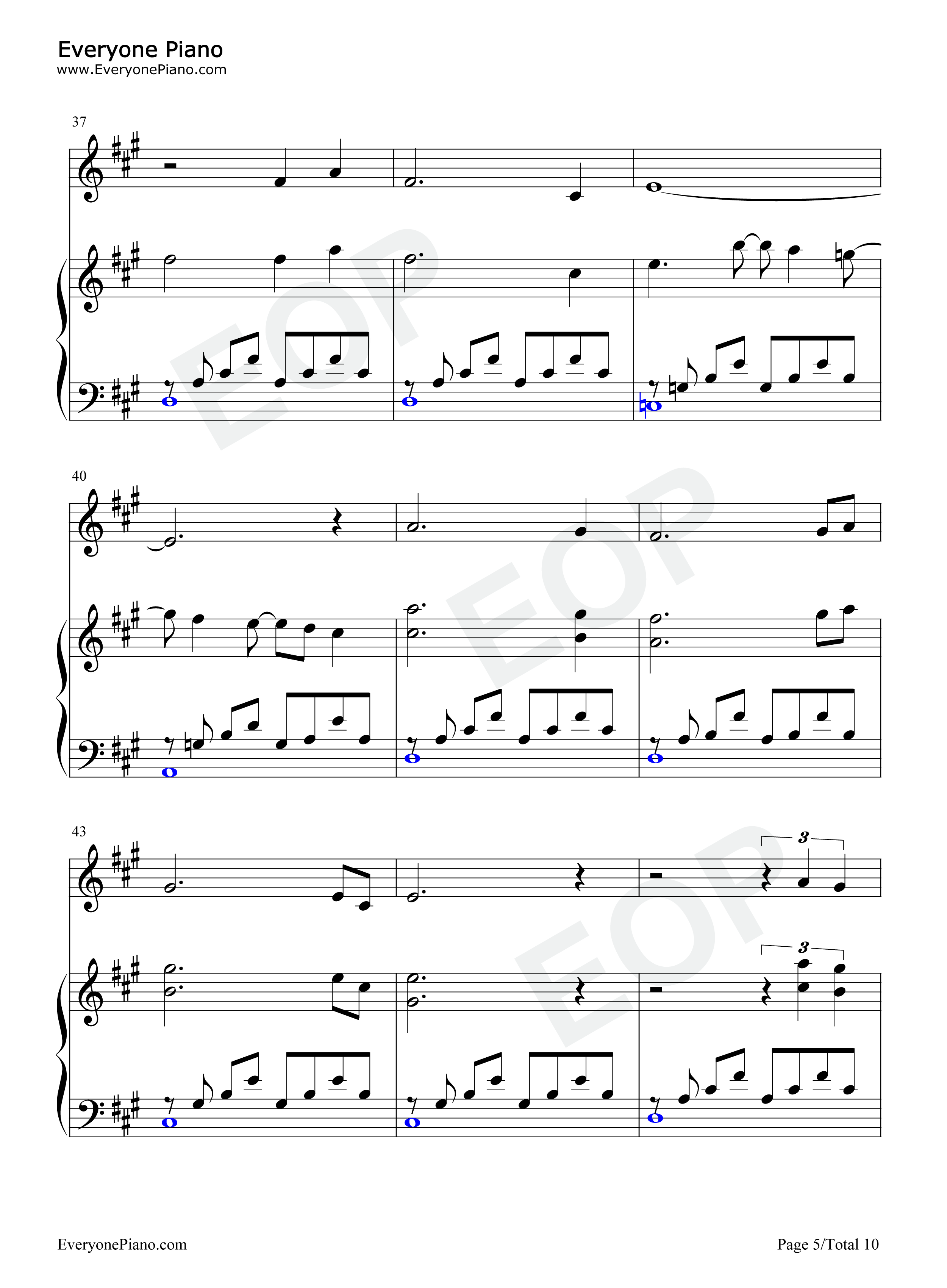 Evergreen钢琴谱_Barbra_Streisand