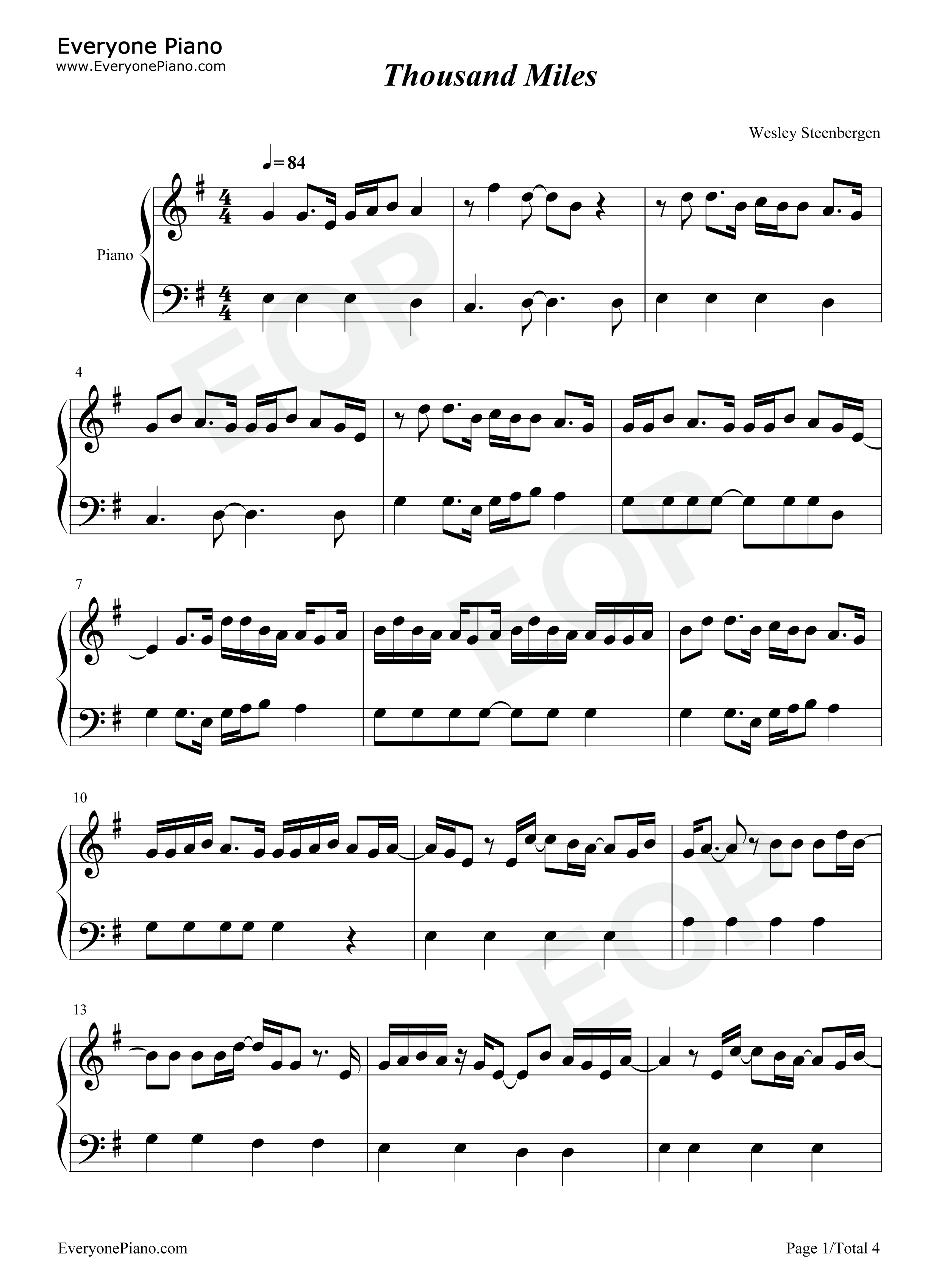 Thousand_Miles钢琴谱_The_Kid_Laroi