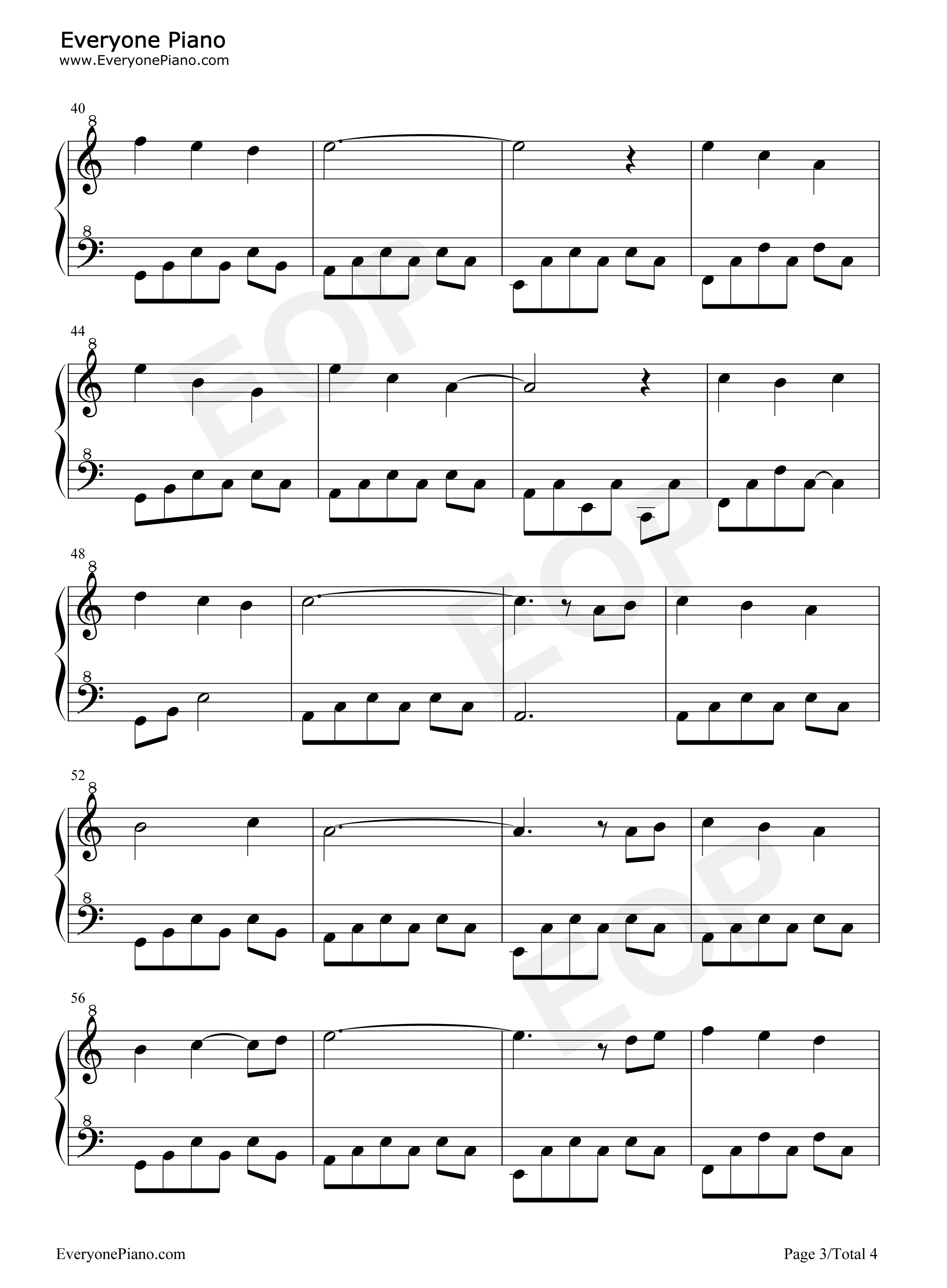 路过钢琴谱_安巍