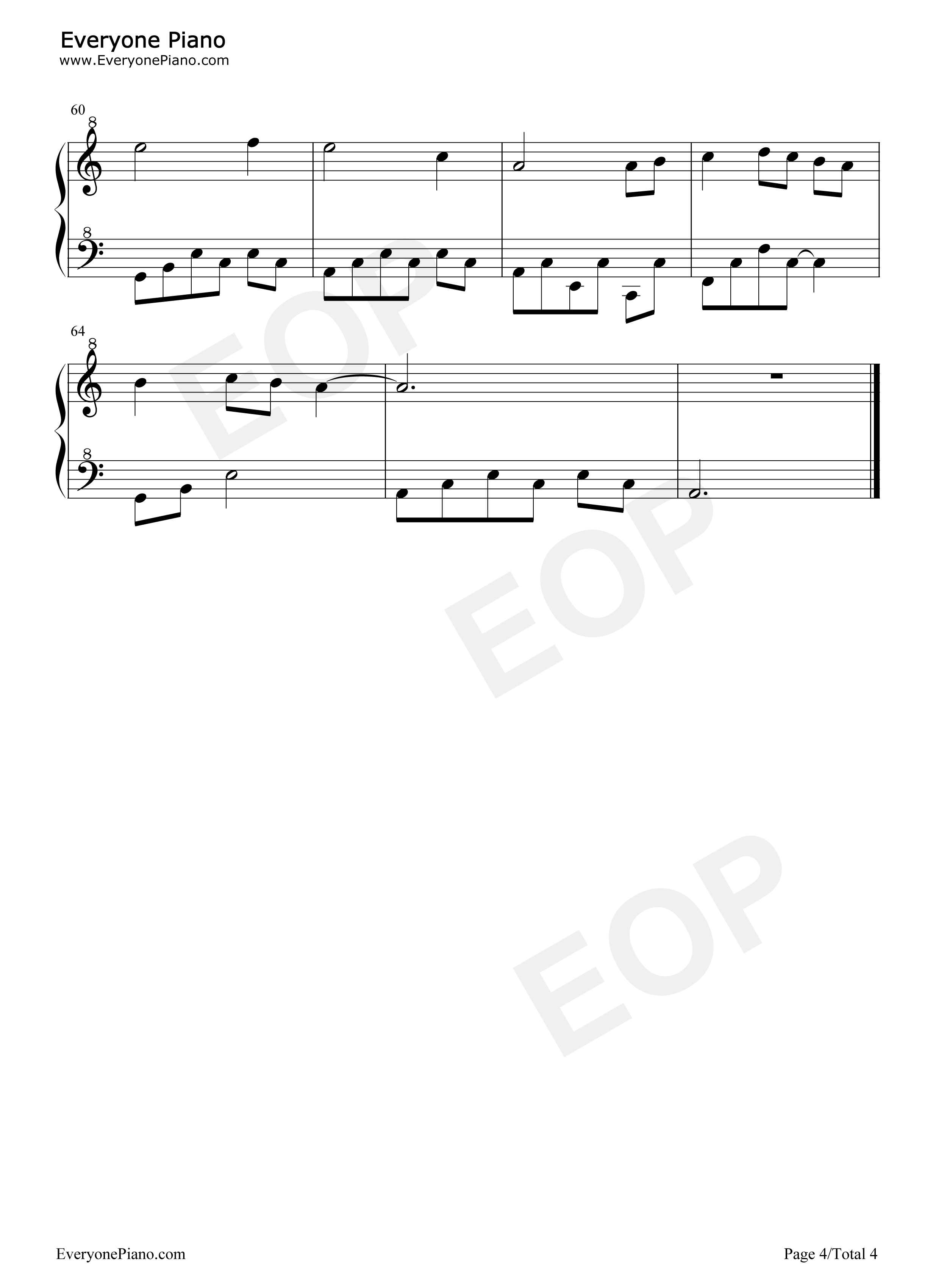 路过钢琴谱_安巍