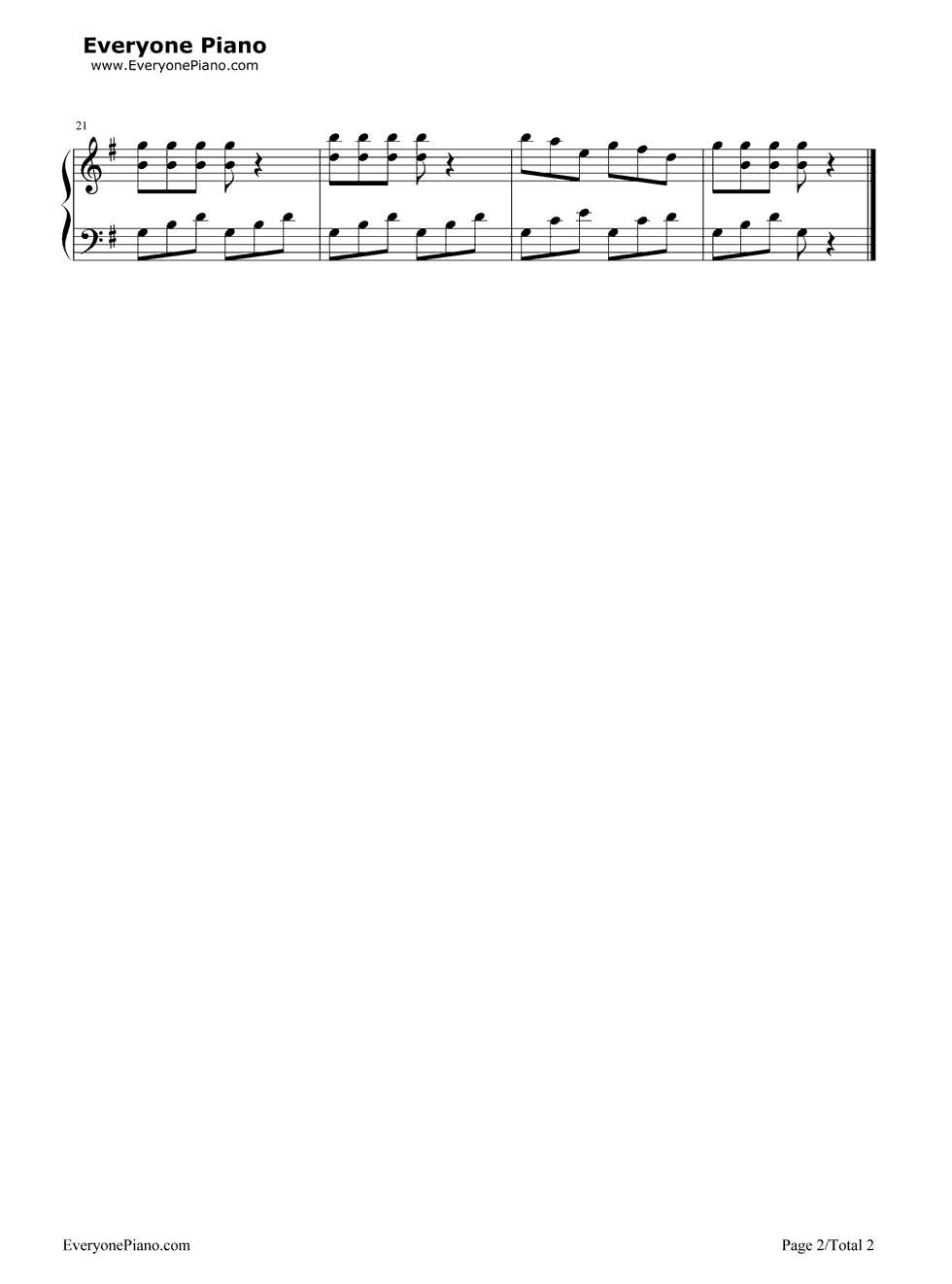 小曲钢琴谱_拜厄