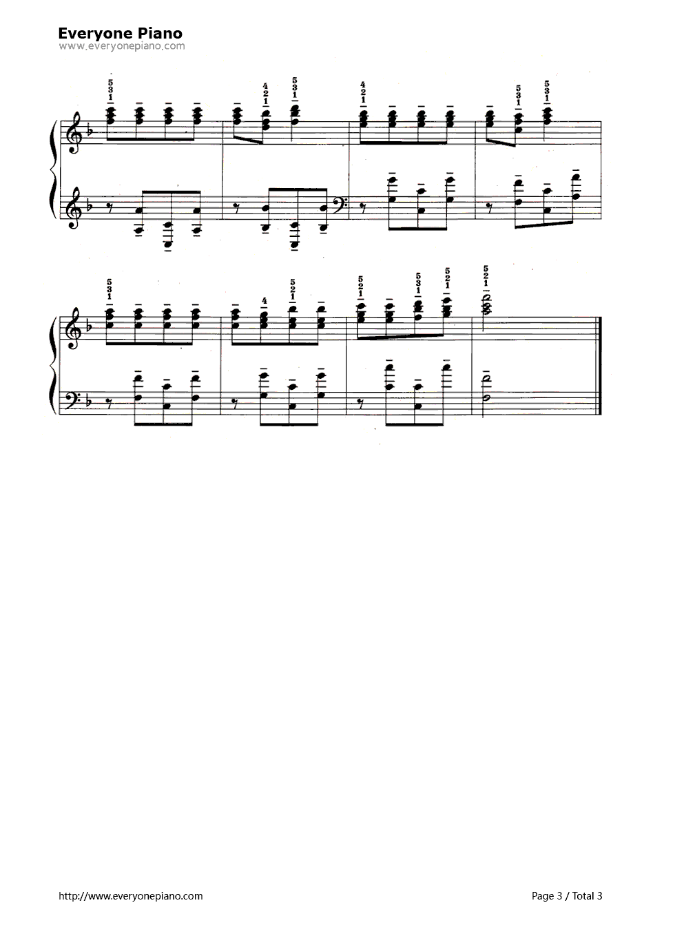 大鹿钢琴谱_未知