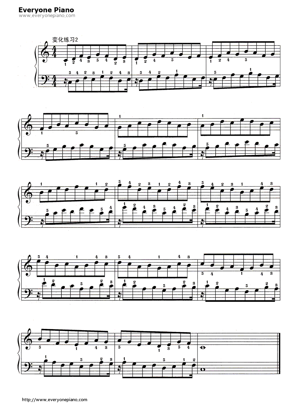 哈农基本练习18钢琴谱_哈农