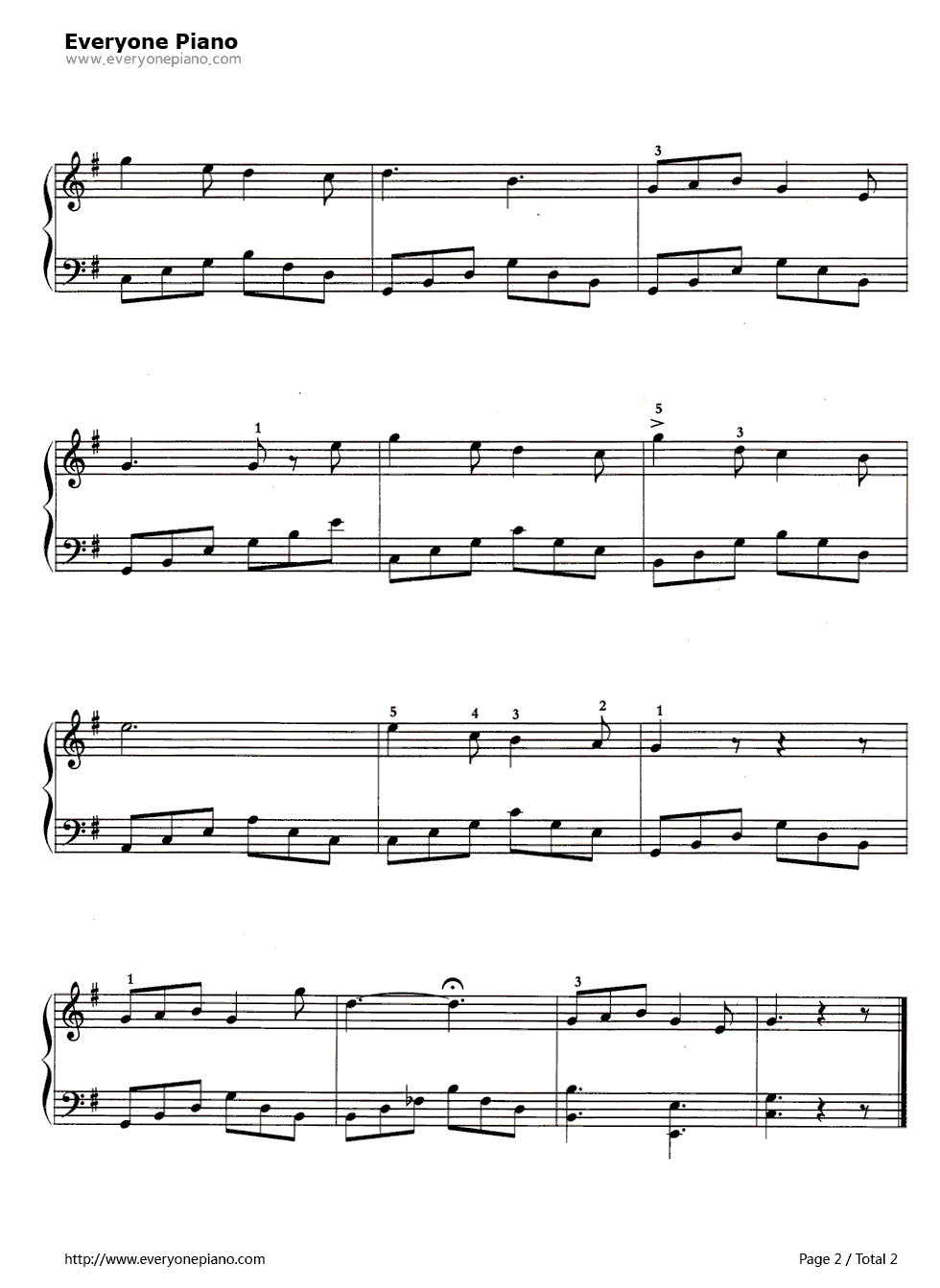 我亲爱的爸爸钢琴谱_普契尼