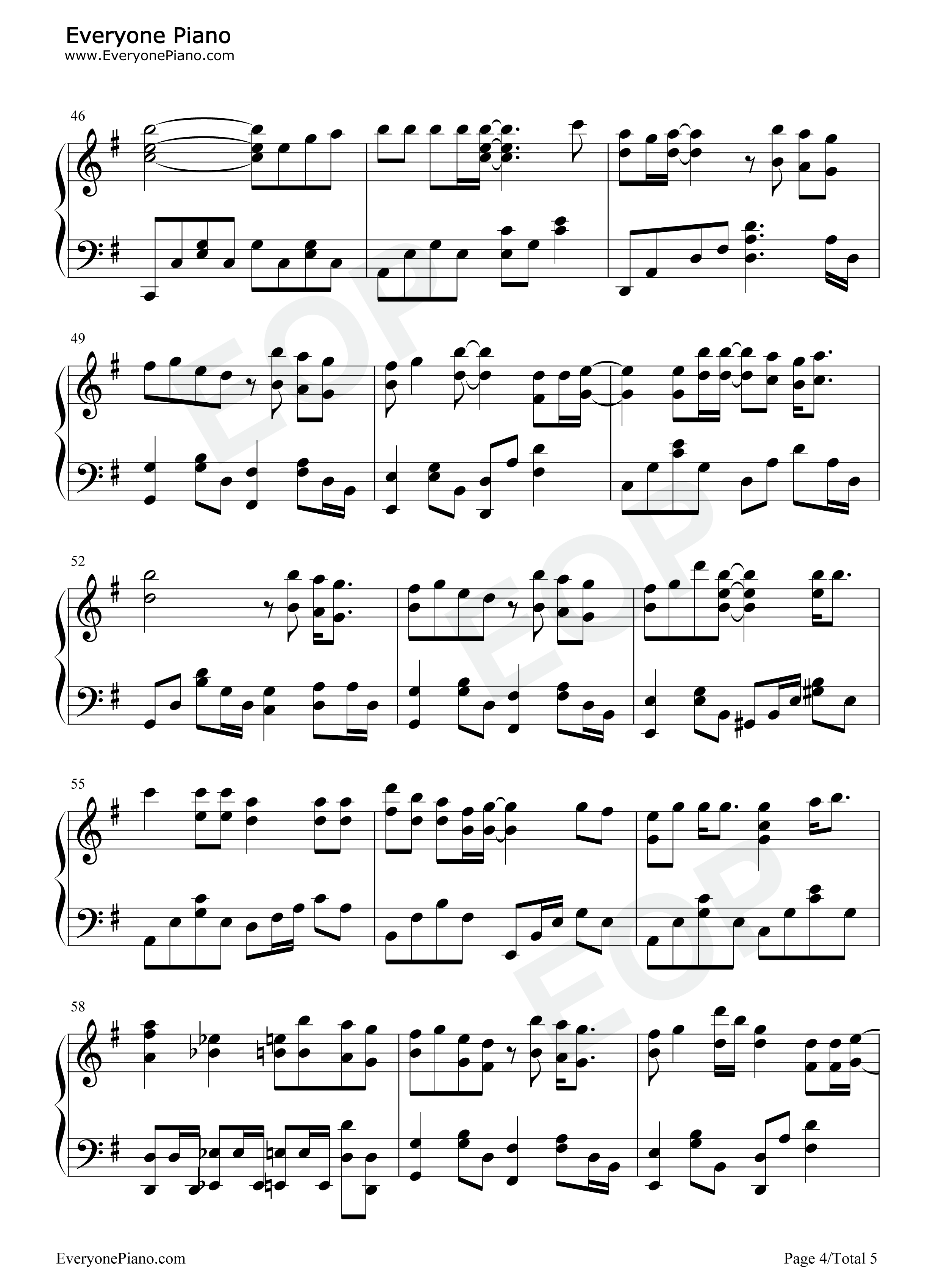 痛爱钢琴谱_容祖儿