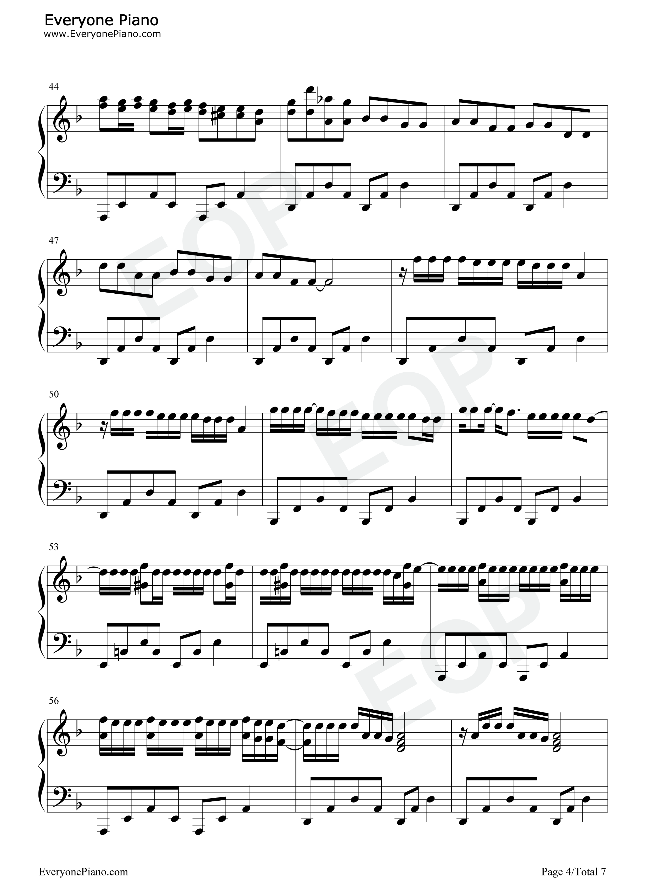 摩天动物园钢琴谱_邓紫棋