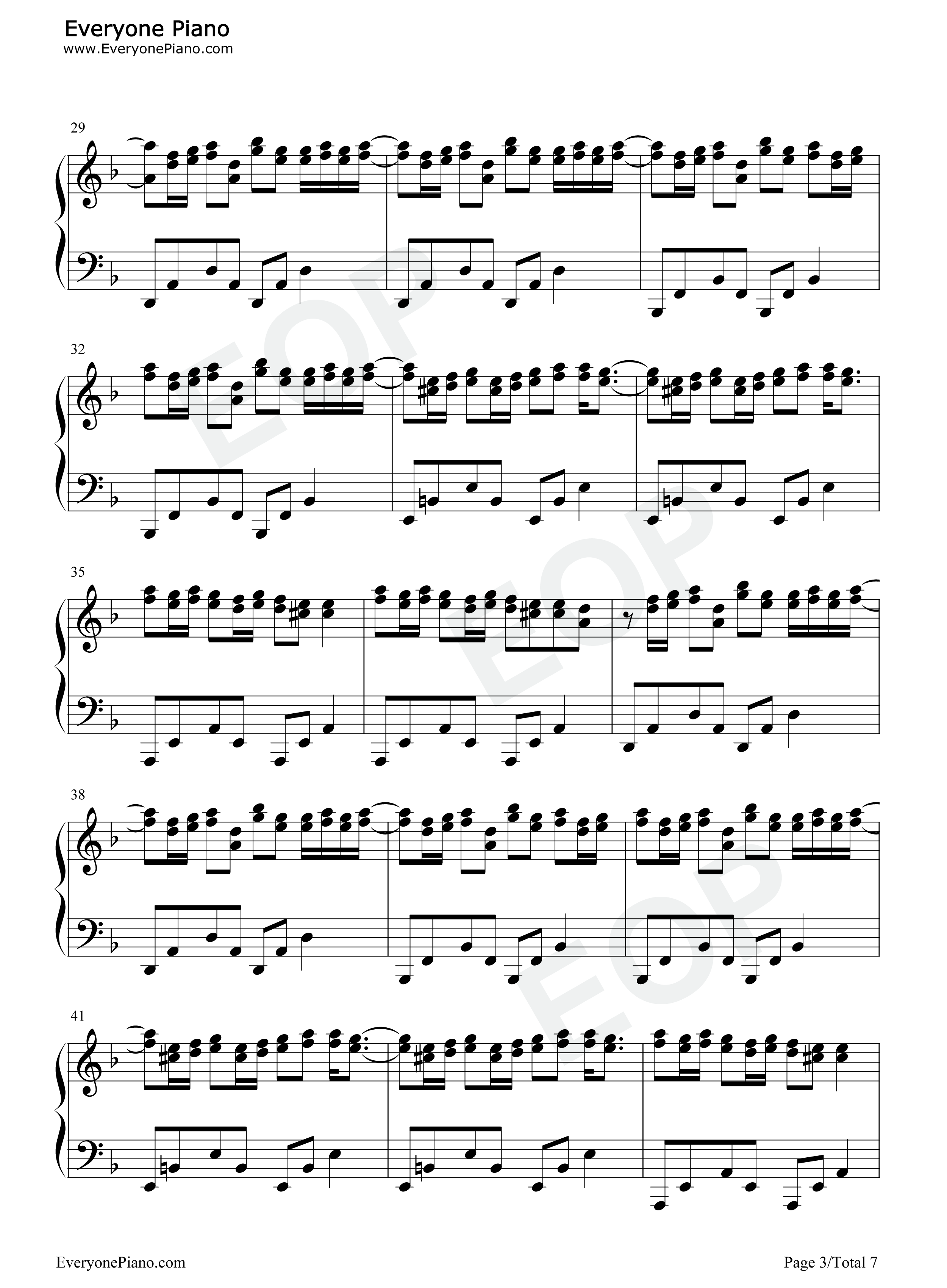 摩天动物园钢琴谱_邓紫棋