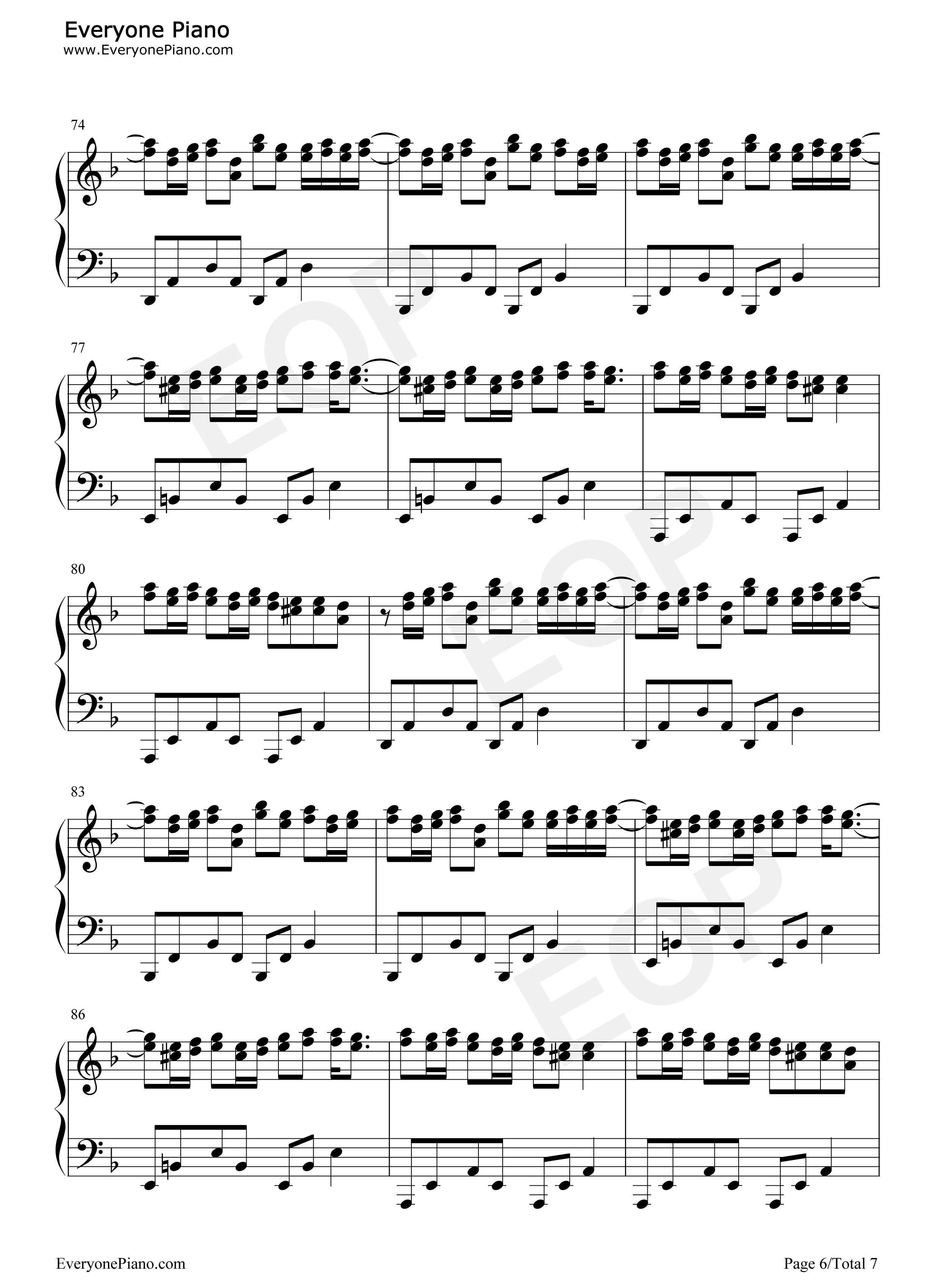 摩天动物园钢琴谱_邓紫棋