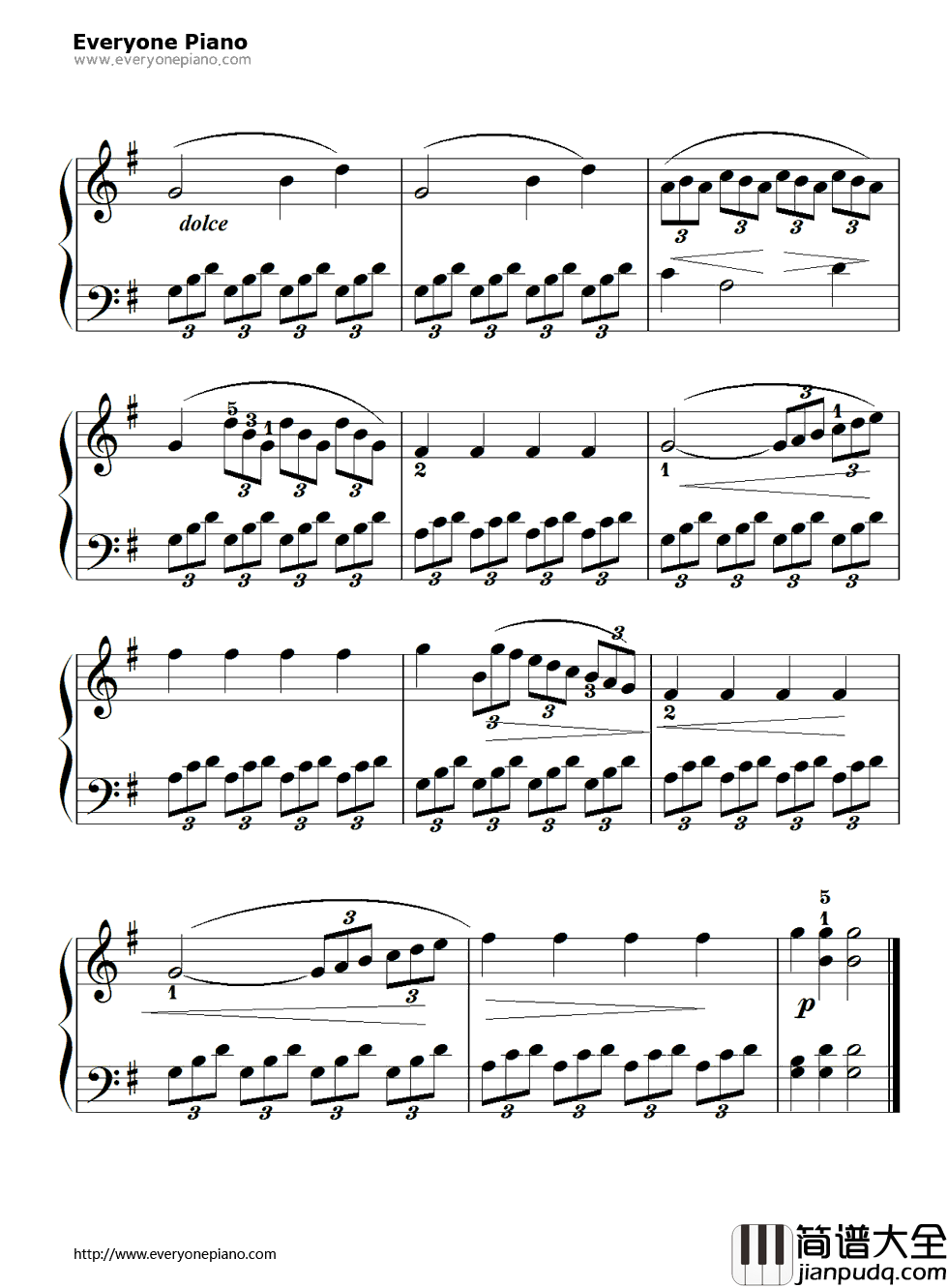 孩子们的拜厄74钢琴谱_拜厄