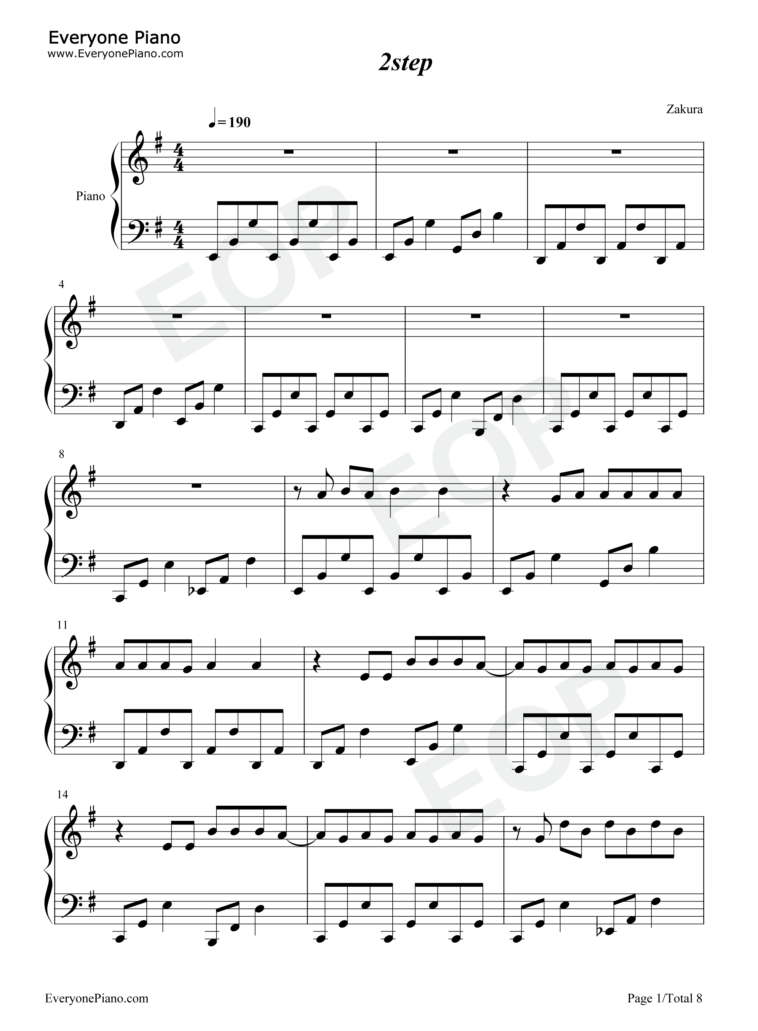 2step钢琴谱_Ed_Sheeran_Lil_Baby