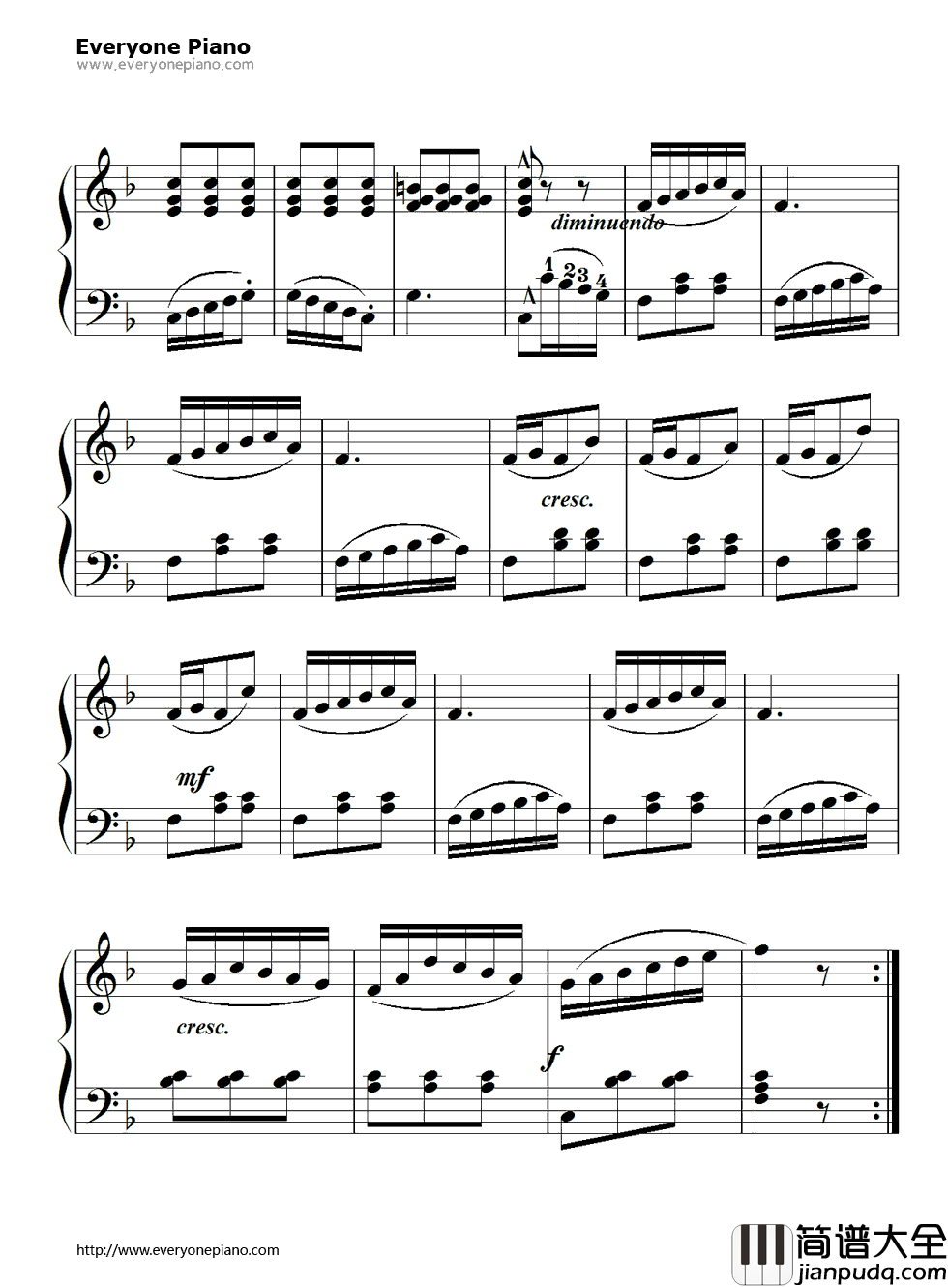 孩子们的拜厄96钢琴谱_拜厄