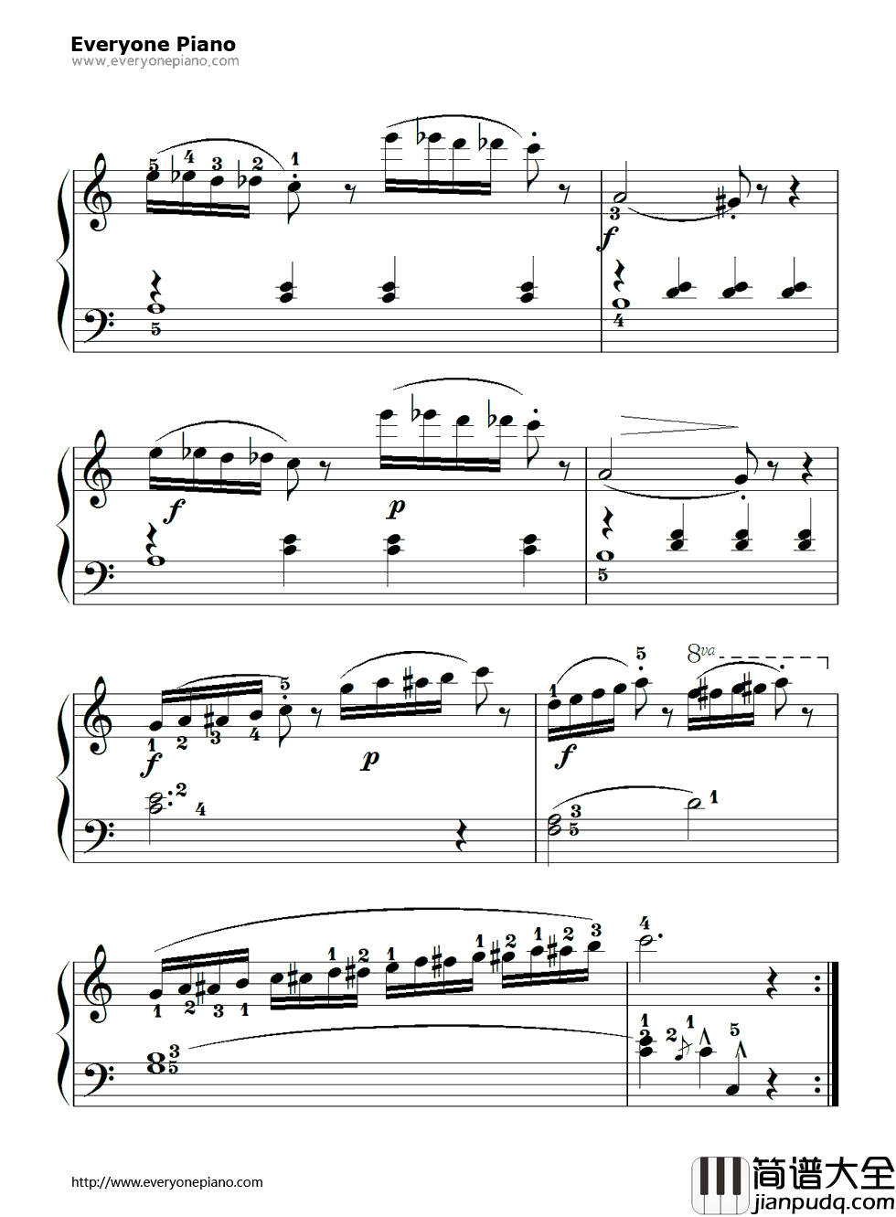 孩子们的拜厄105钢琴谱_拜厄