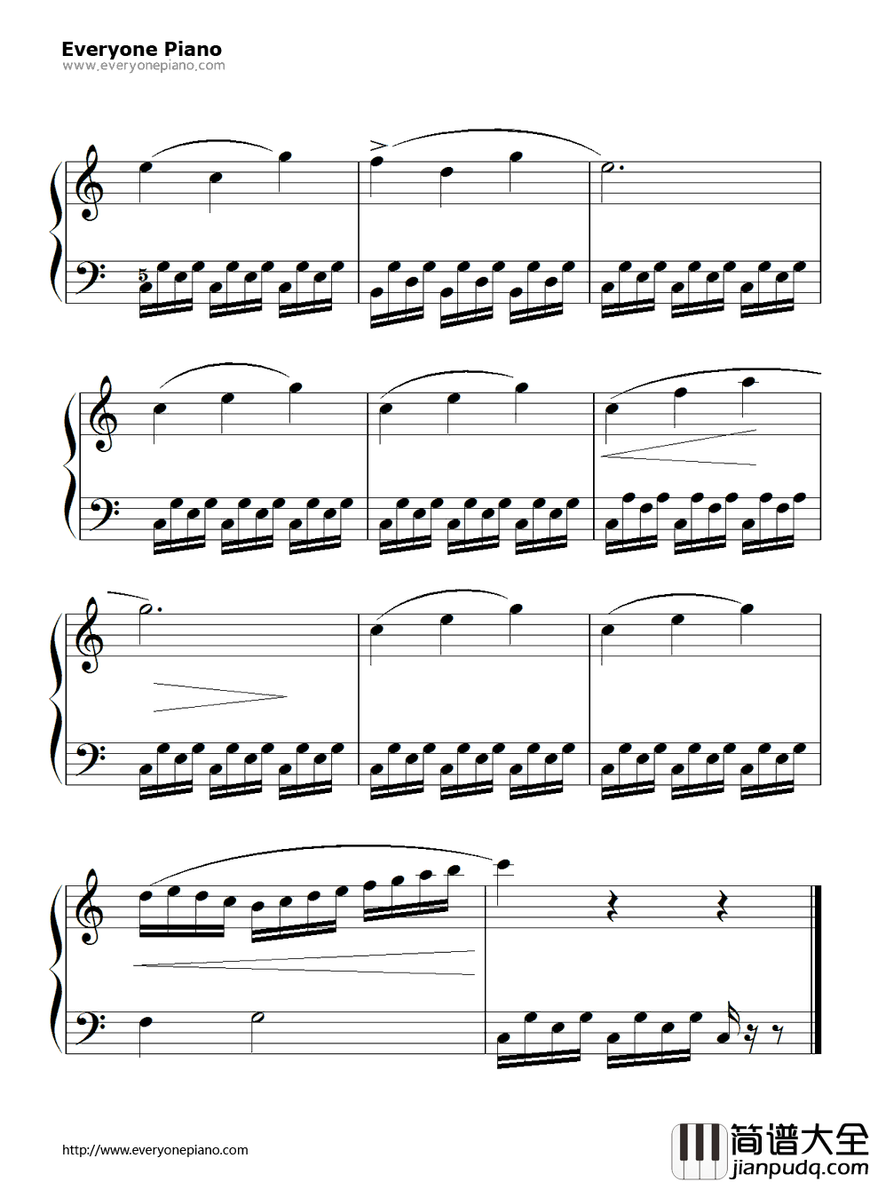 孩子们的拜厄103钢琴谱_拜厄