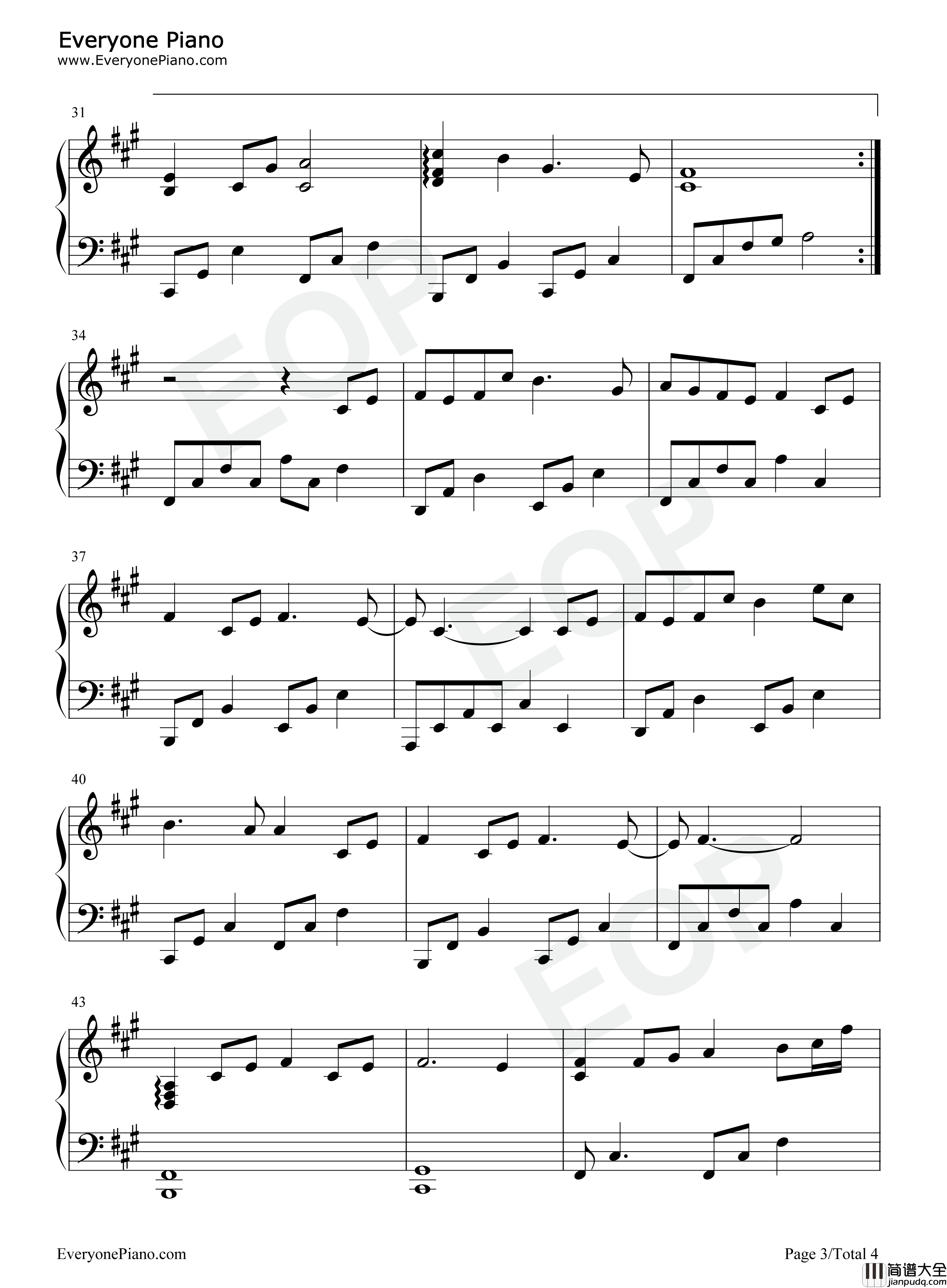 彼岸花钢琴谱_周深