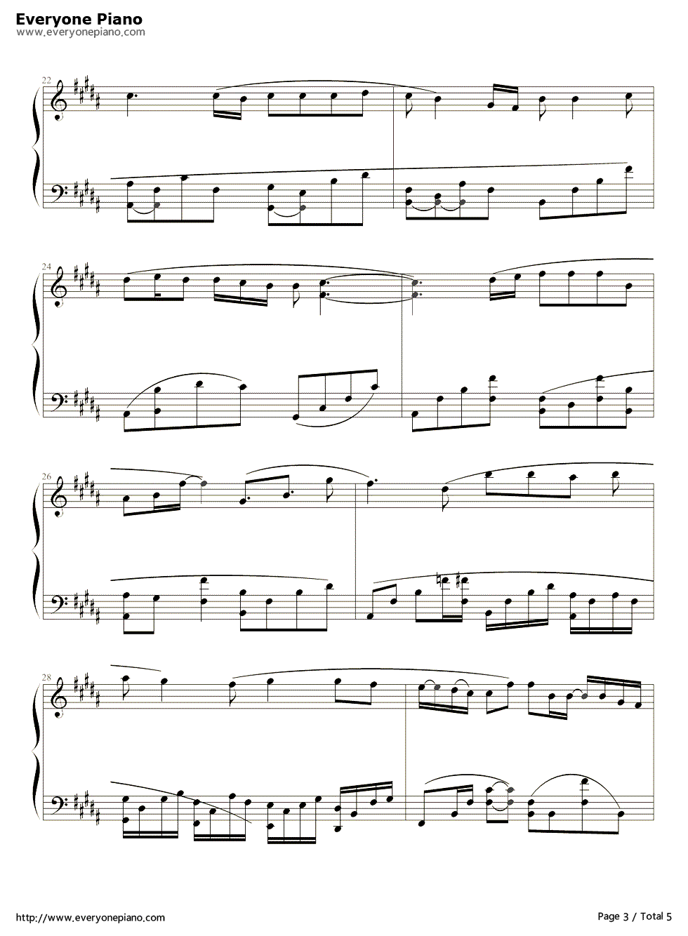 校服的裙摆伴奏钢琴谱_未知