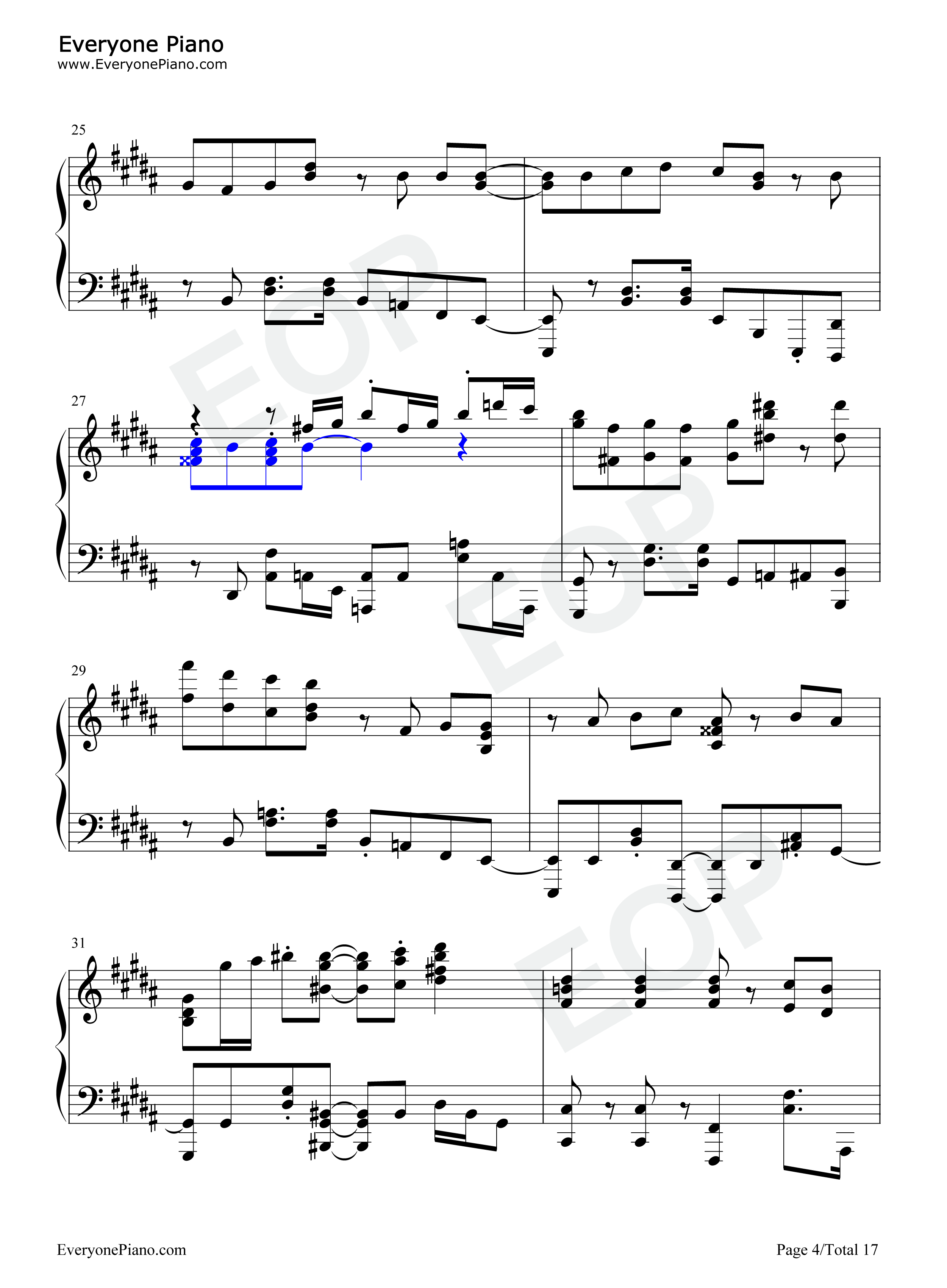 GIRI_GIRI钢琴谱_铃木雅之_すぅ