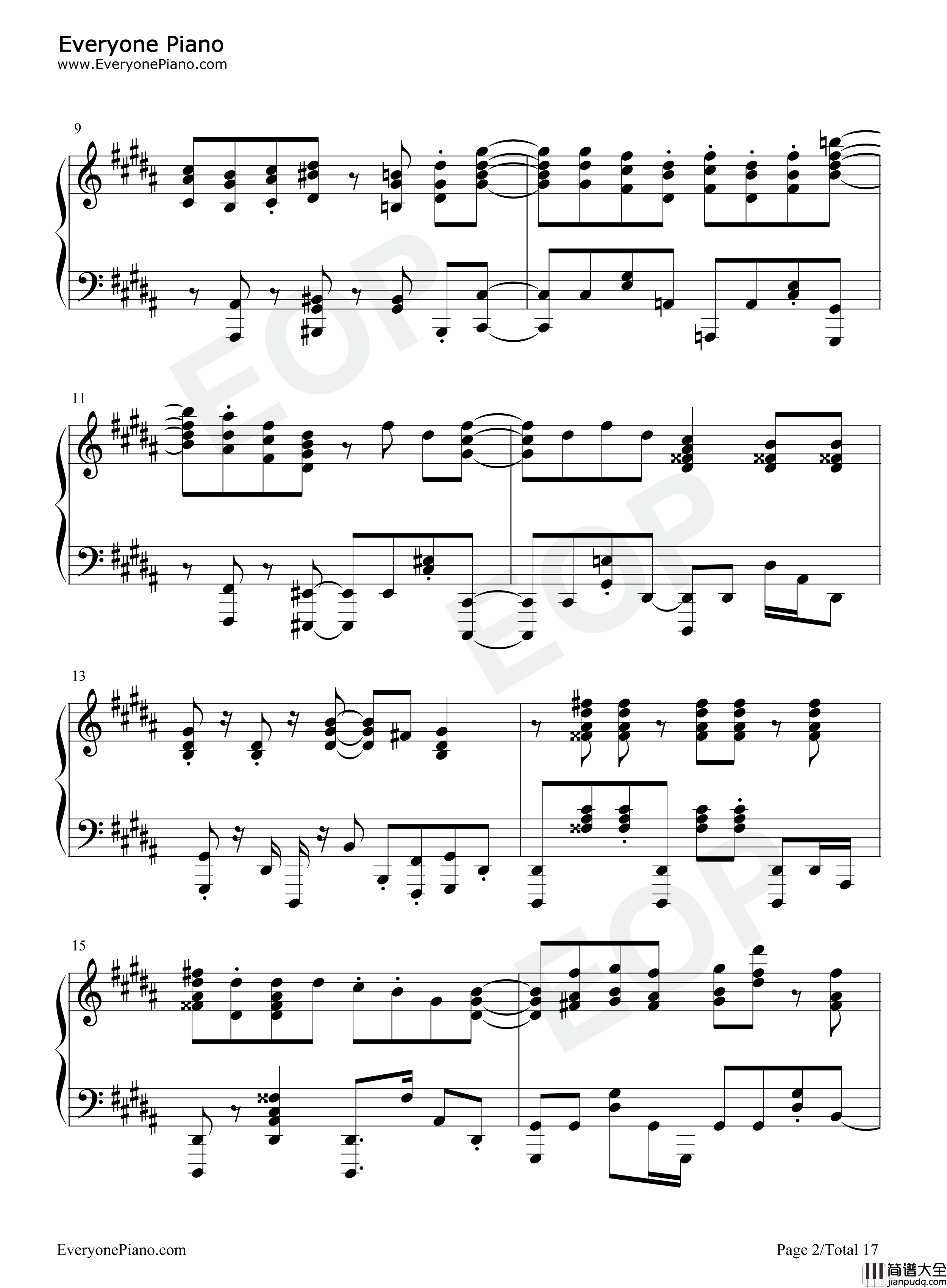 GIRI_GIRI钢琴谱_铃木雅之_すぅ