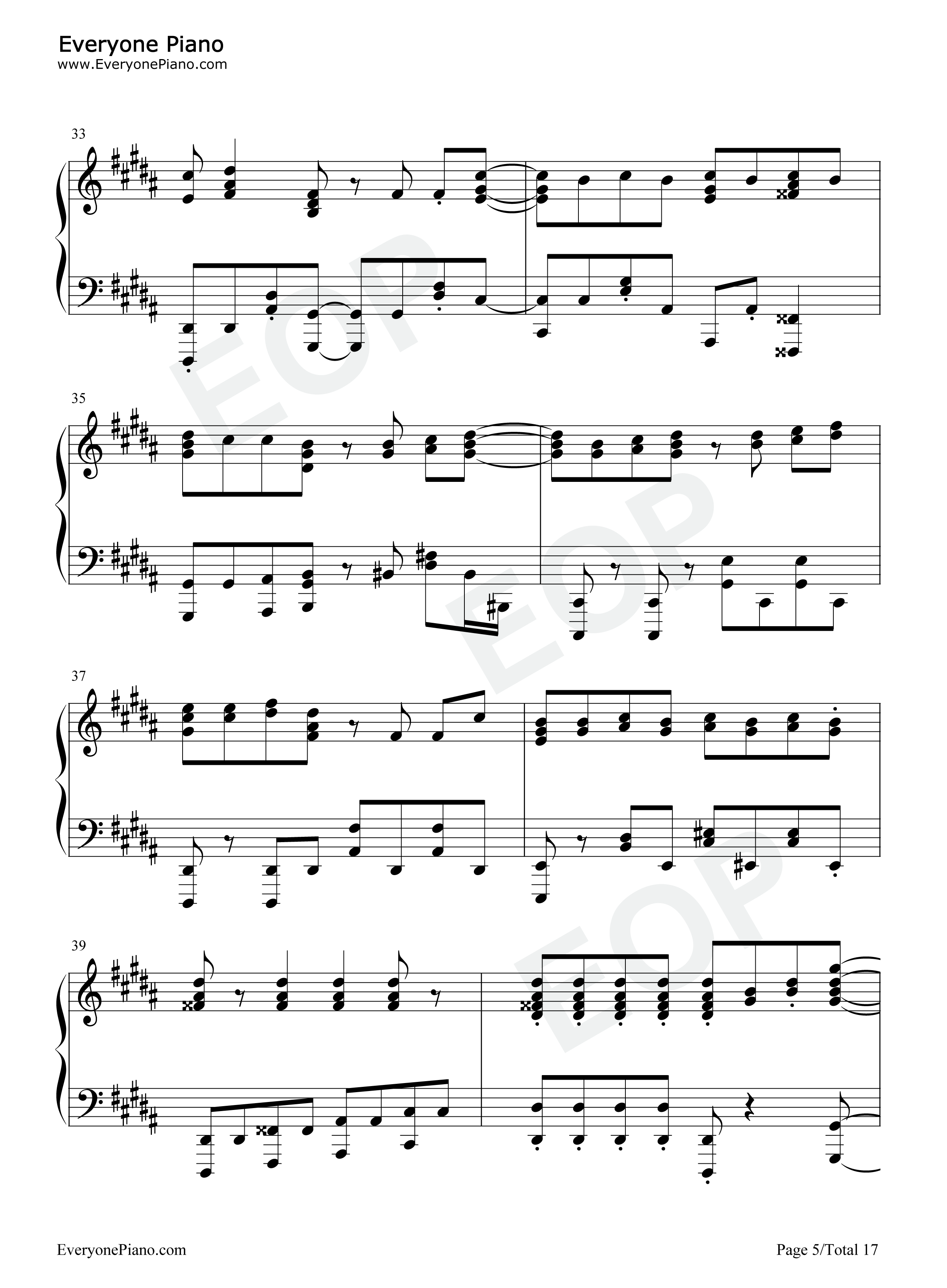 GIRI_GIRI钢琴谱_铃木雅之_すぅ