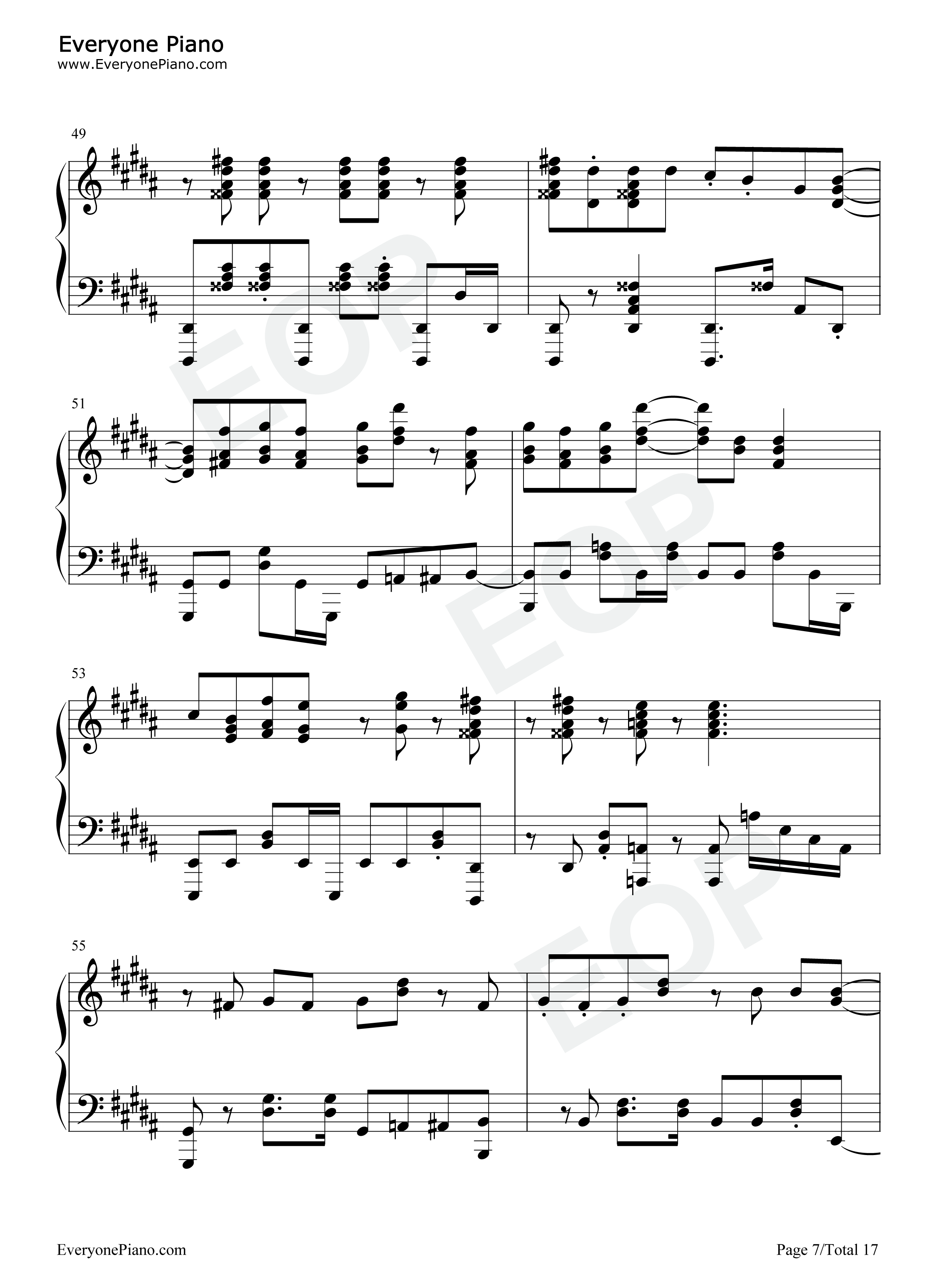 GIRI_GIRI钢琴谱_铃木雅之_すぅ