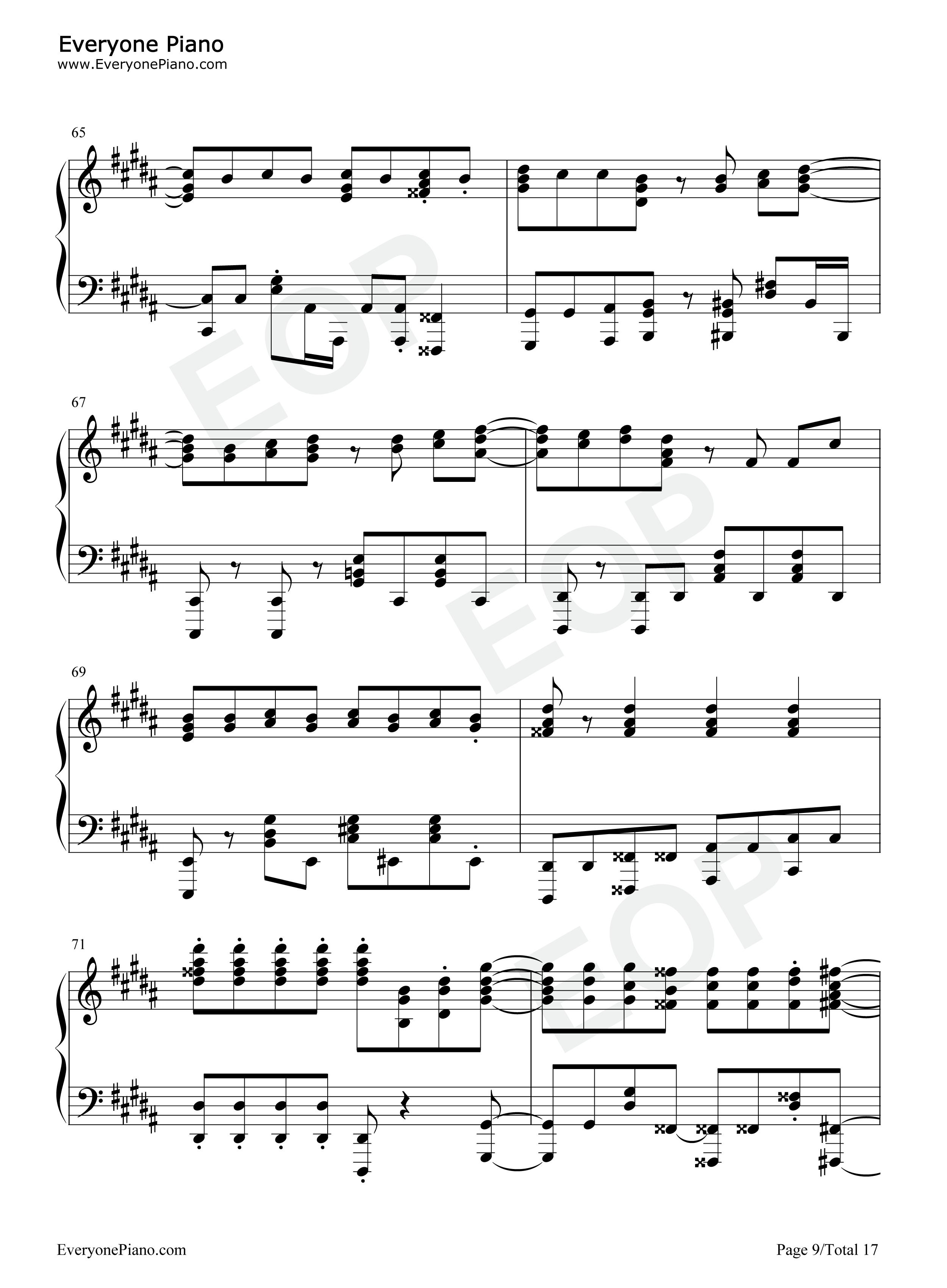 GIRI_GIRI钢琴谱_铃木雅之_すぅ