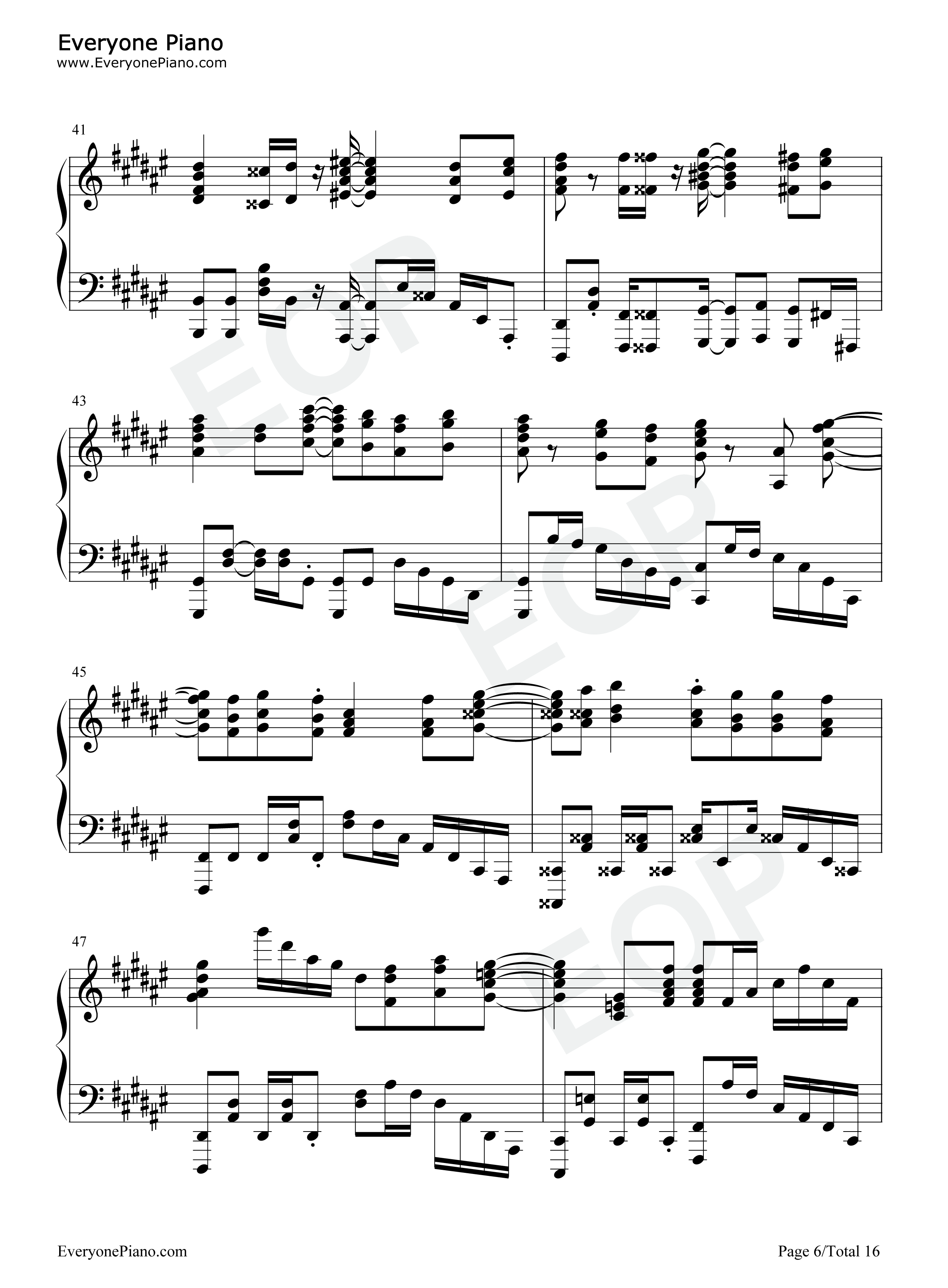 ミックスナッツ钢琴谱_Official髭男dism