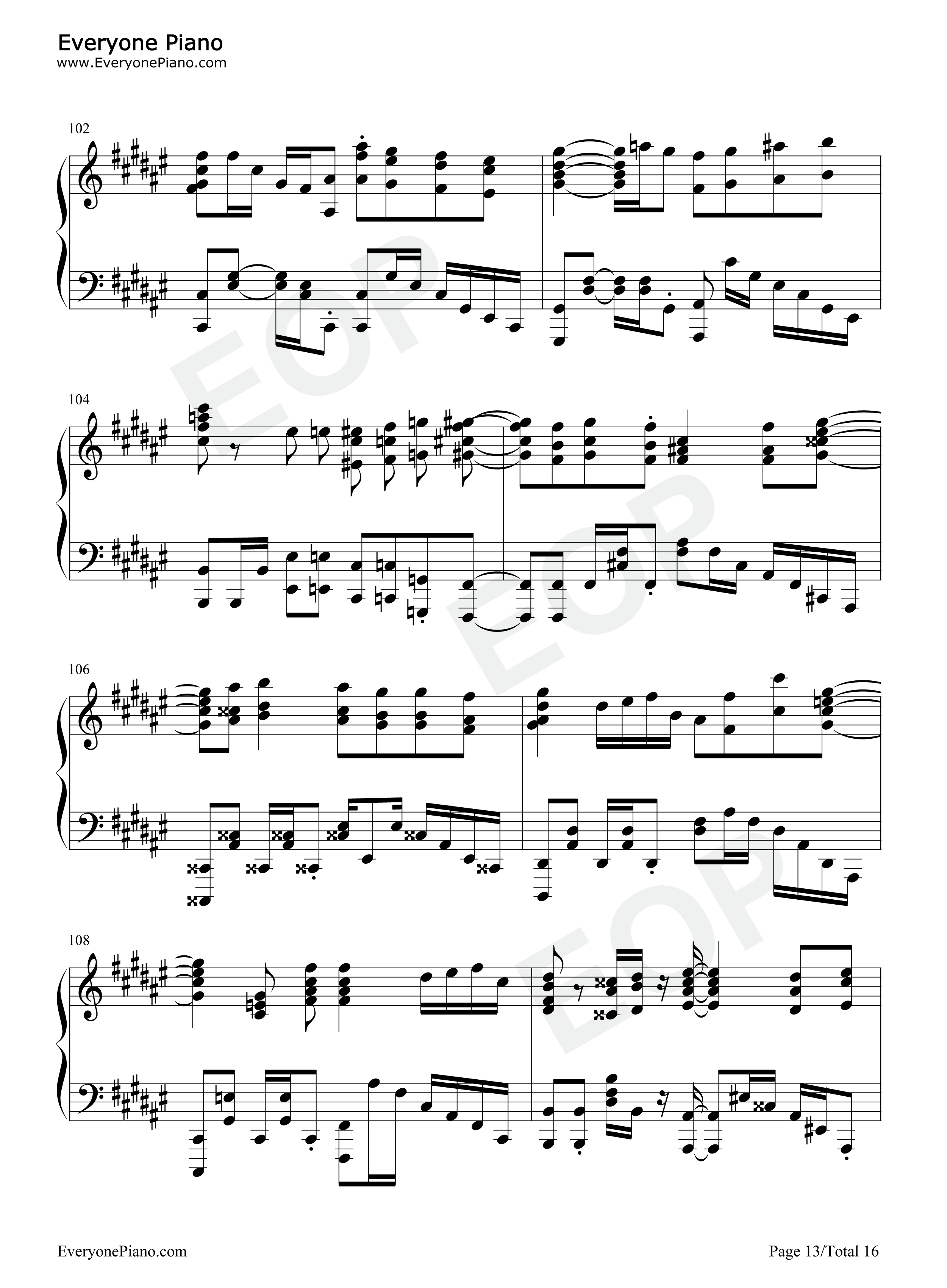 ミックスナッツ钢琴谱_Official髭男dism